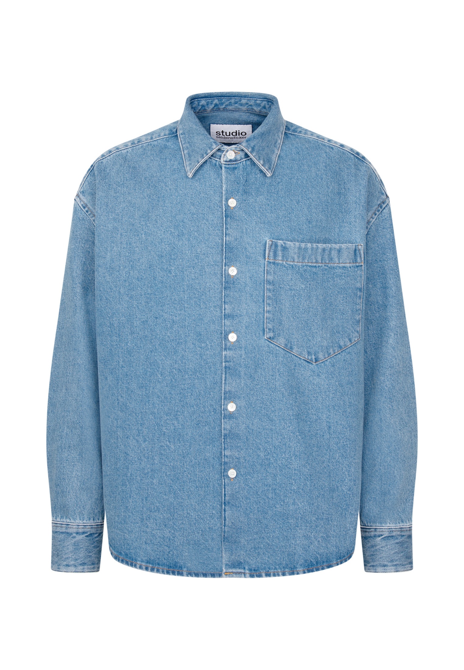 studio seidensticker Chemise d'affaires Oversized 1/1 Kentkragen Denim