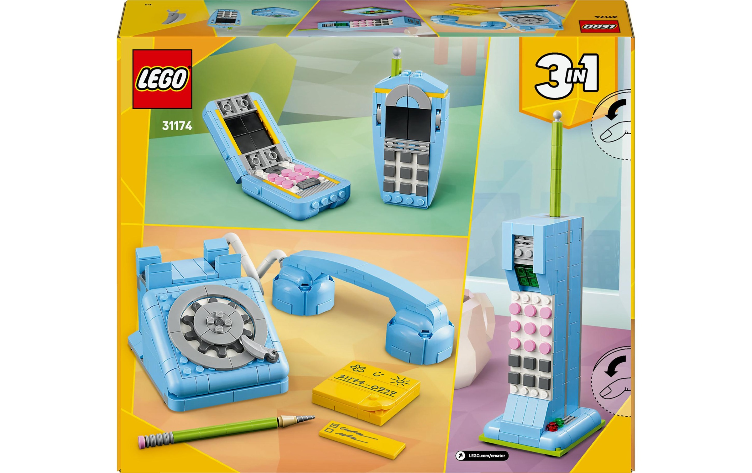LEGO® Spielbausteine »LEGO® Creator Retro-Telefon 31174«, (383 St.)