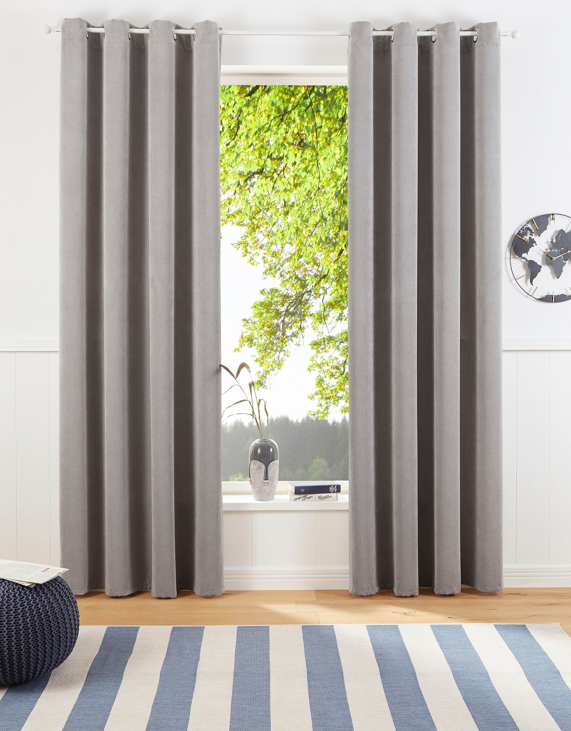 Image of COUCH♥ Gardine »Kuschel-Cord«, (1 St.), COUCH Lieblingsstücke, blickdicht, strukturiert, Cord, gewebt, monochrom, verschiedene Grössen bei Ackermann Versand Schweiz