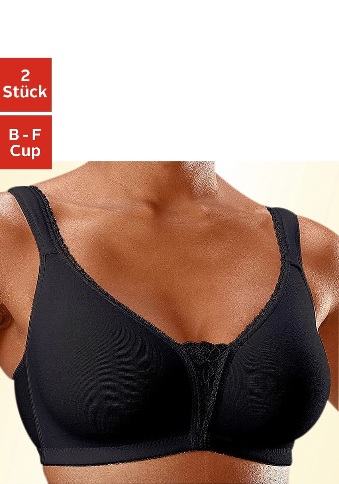 Nuance Soft-BH, (Packung, 2 Stück), ohne Bügel aus weicher Baumwolle, Basic  Dessous bei OTTOversand