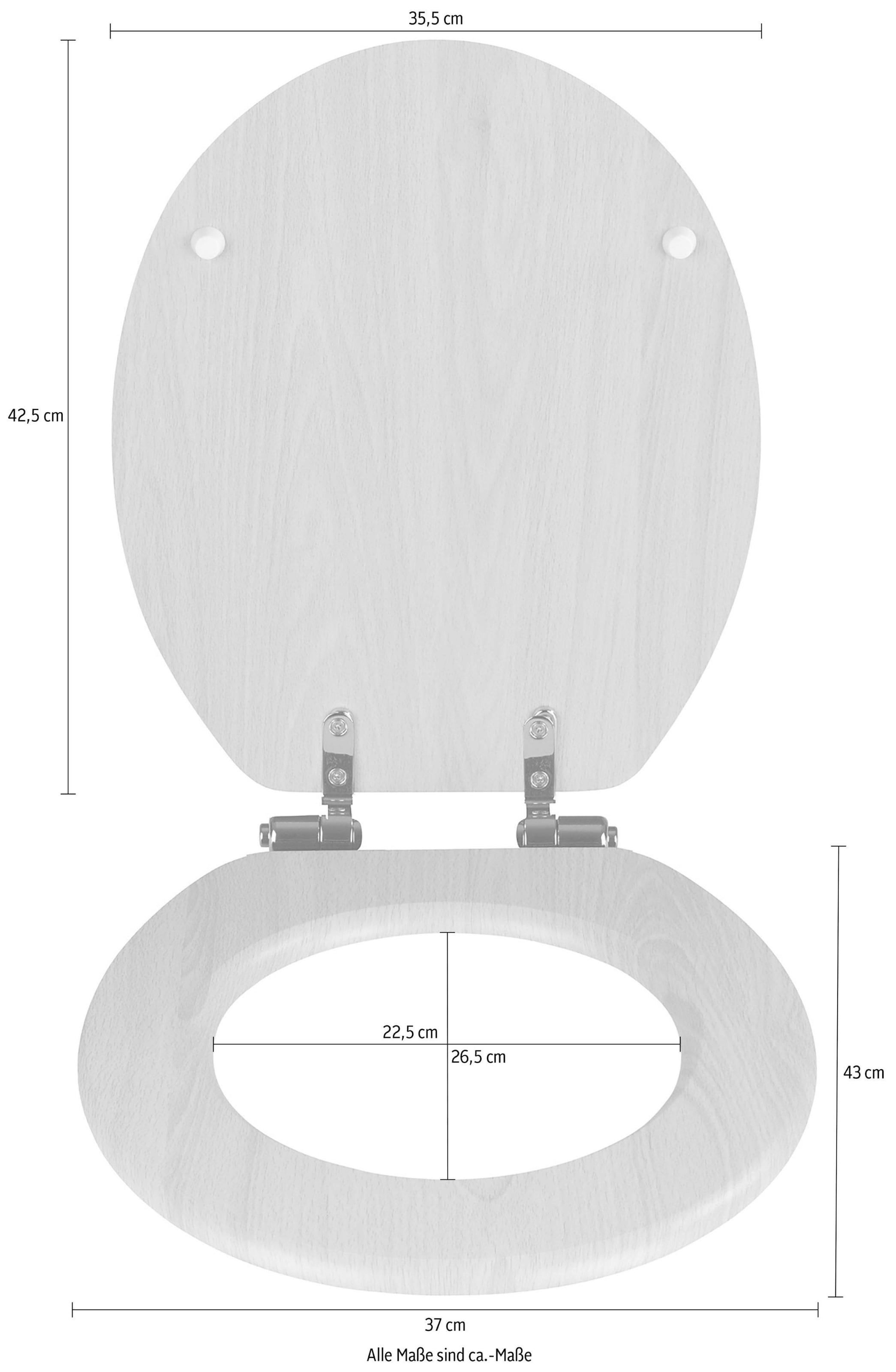 WENKO WC-Sitz »Buche Natur«