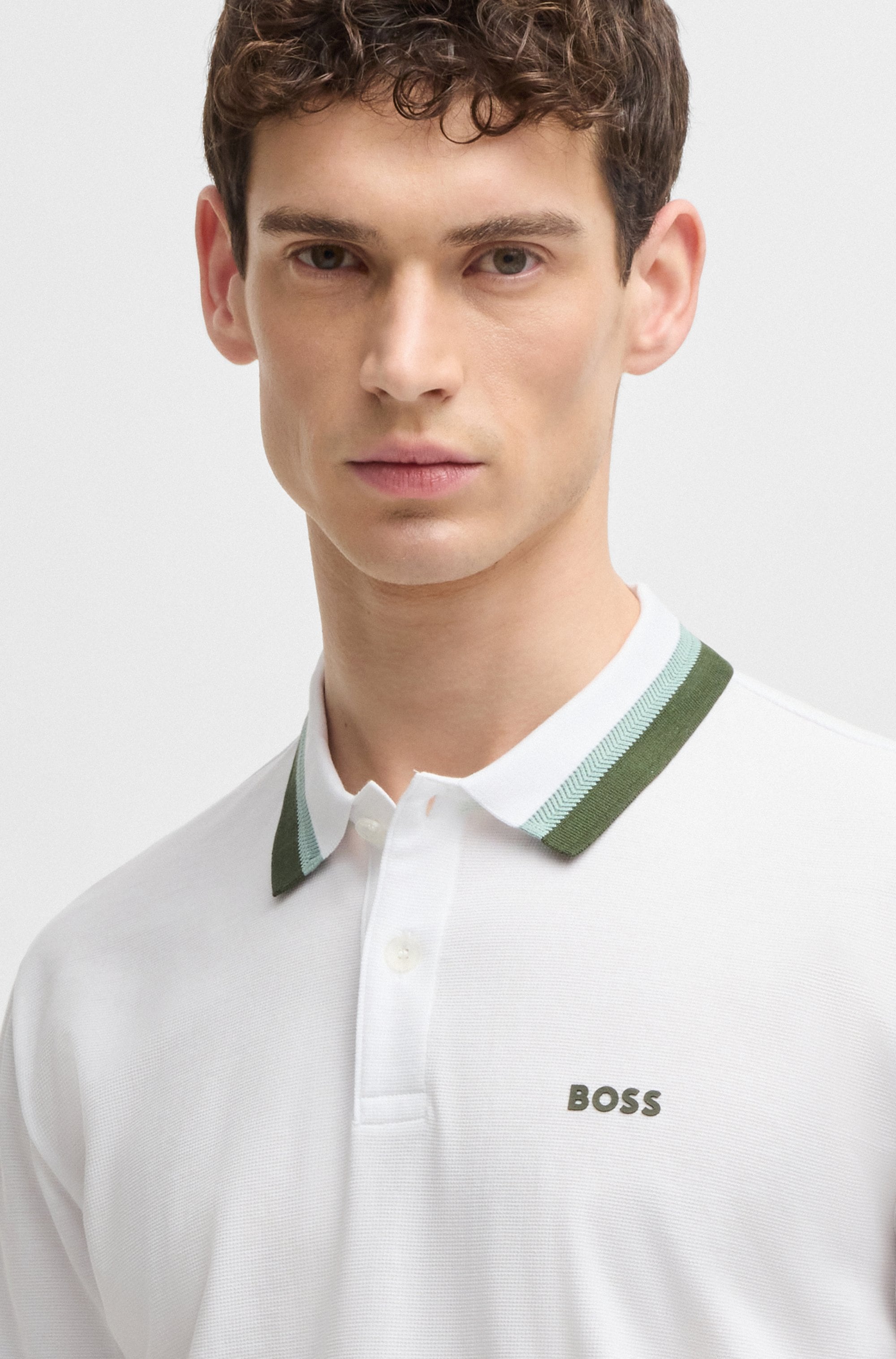 BOSS GREEN Poloshirt »Paddy AP Herit« mit kontrastfarbenen Details