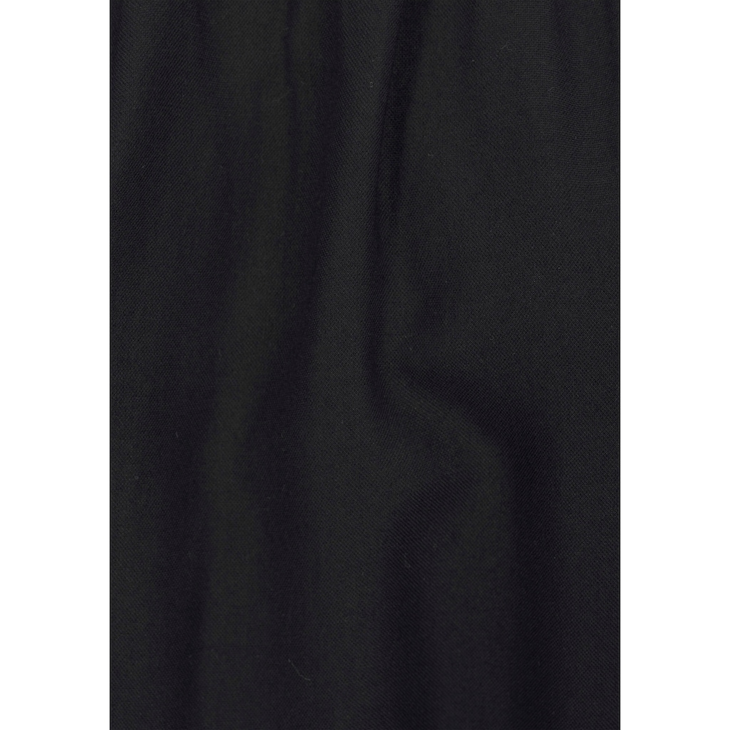 LASCANA Blusenkleid, mit Carmenausschnitt und 3/4-Ärmeln, Sommerkleid, Strandkleid, Basic