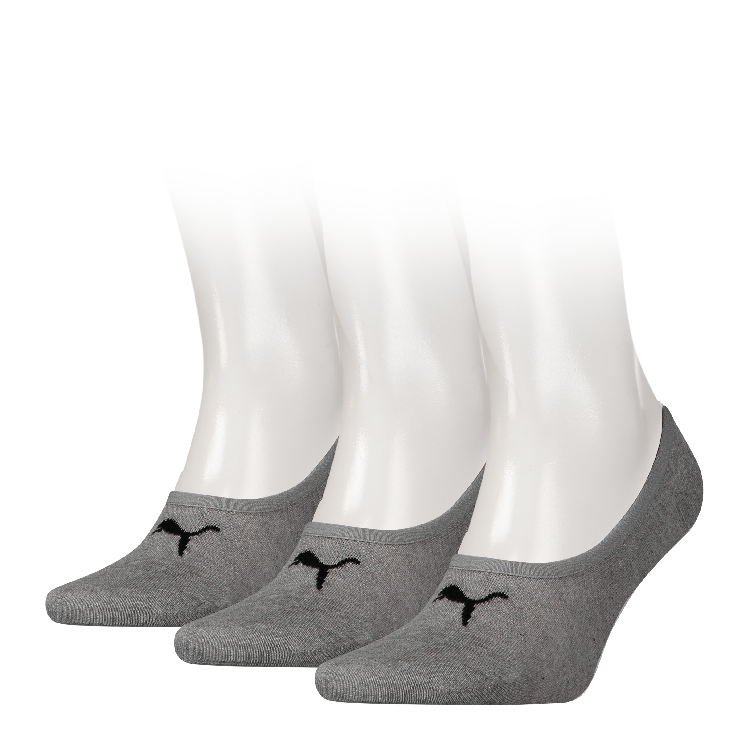 PUMA Füsslinge "PUMA UNISEX FOOTIE 3P" 3 Paar, 3 Paar tlg. NoShow Socks, atmungsaktiv, elastisches Bündchen