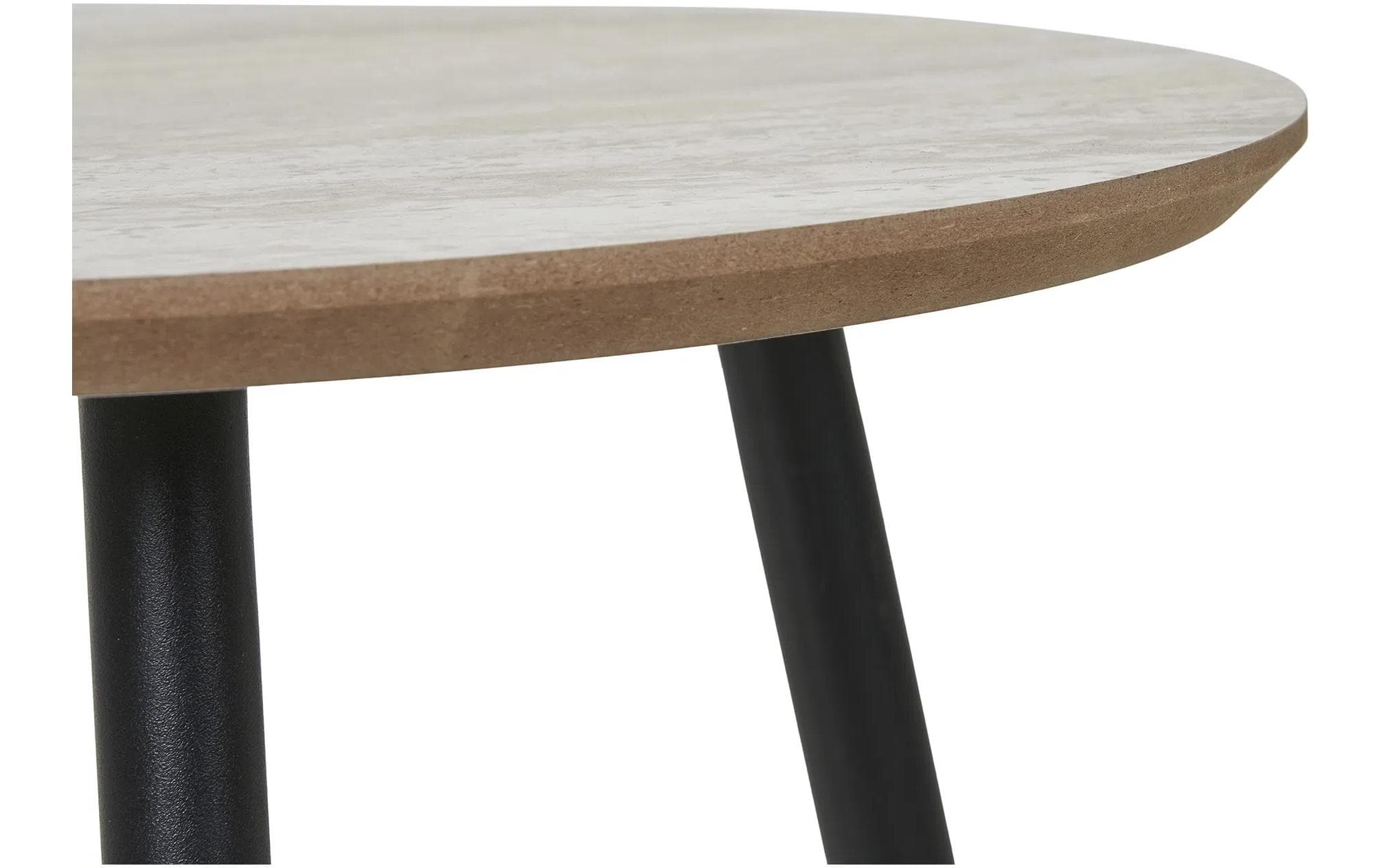House Nordic Beistelltisch »Aalst 55 x 45 cm Braun/Schwarz«