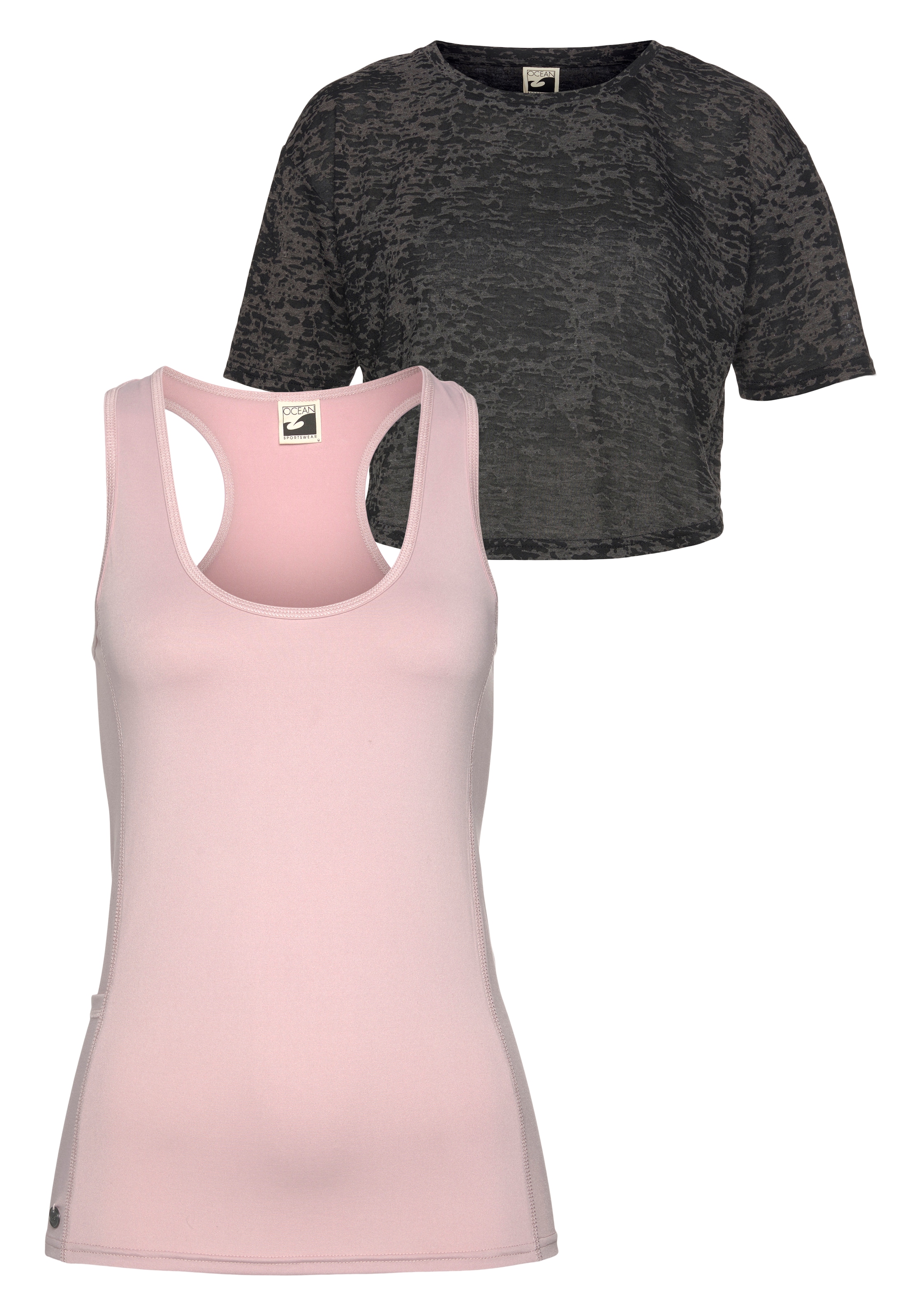 Ocean Sportswear Yogashirt »2tlg Set: Top & Shirt«, (2 tlg., mit Top)
