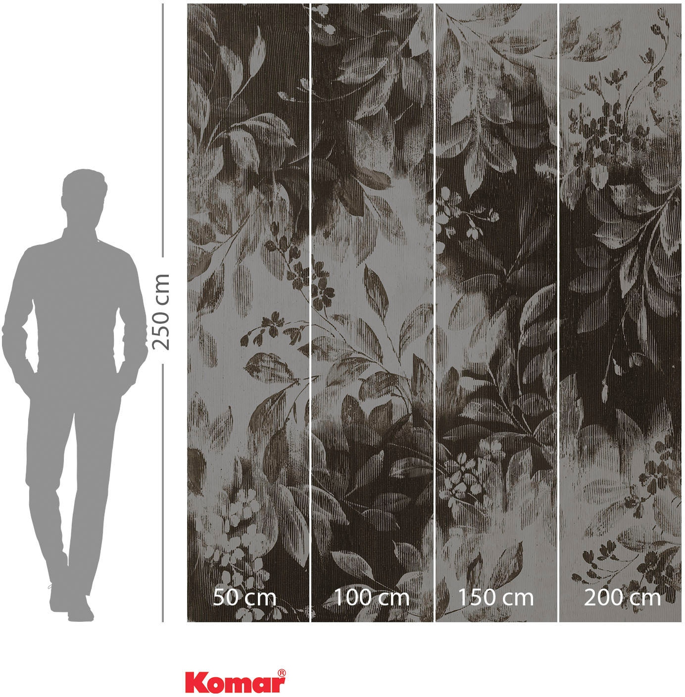 Komar Papier peint intissé »Digitaldruck Vlies -  Modular Moiety - Grösse 200 x 250 cm« imprimé Wohnzimmer, Schlafzimmer