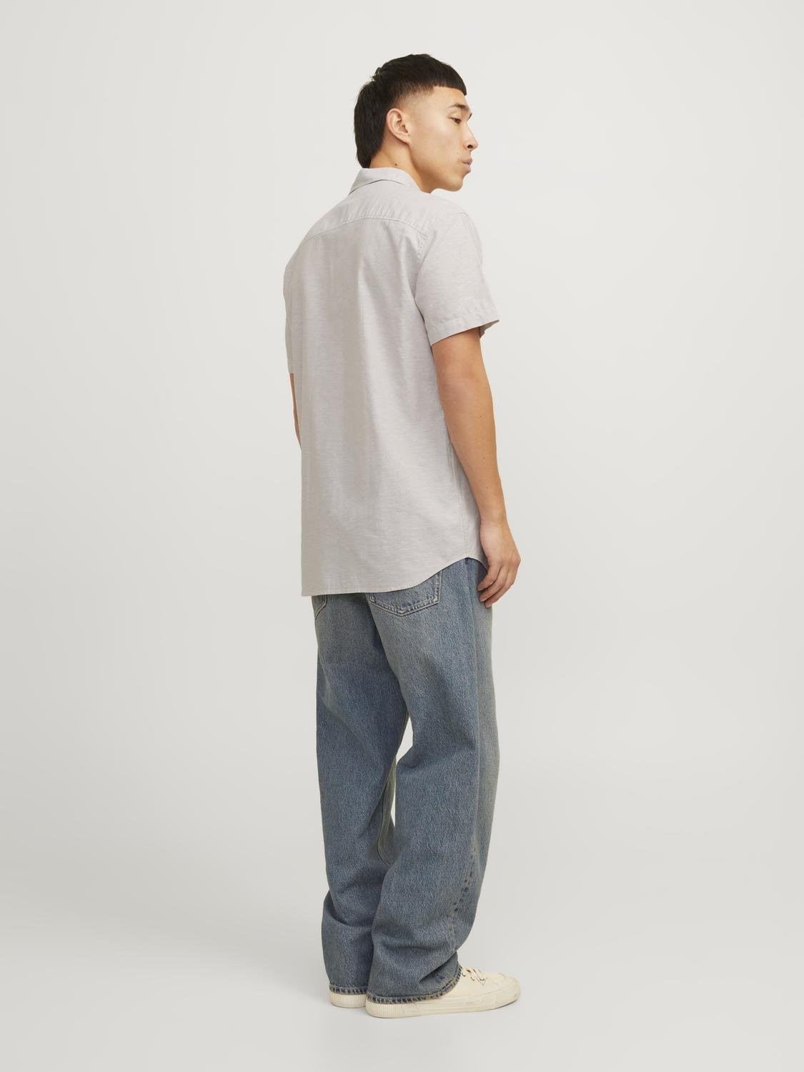 Jack & Jones Kurzarmhemd »JJESUMMER LINEN BLEND SHIRT SS SN«