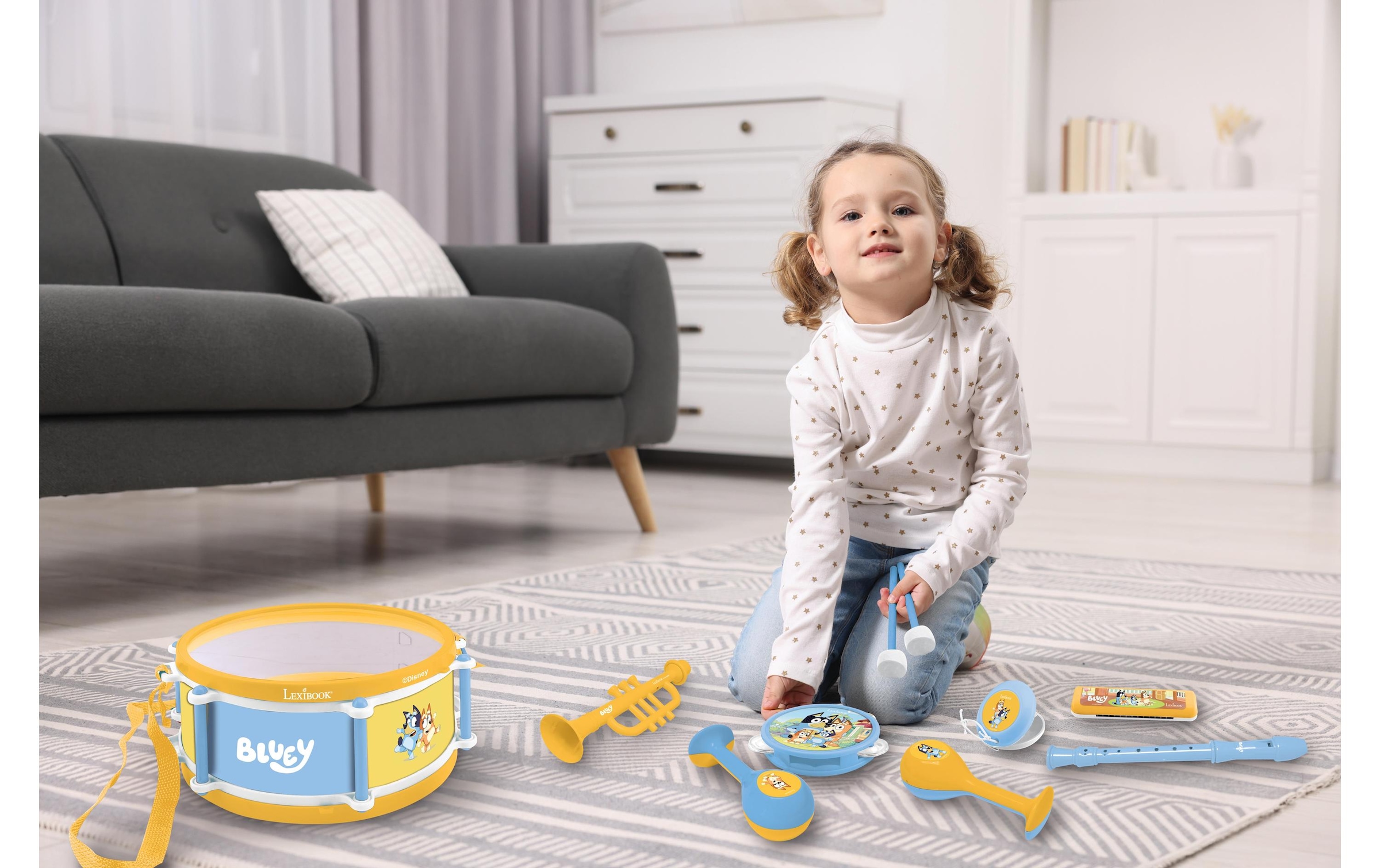 Lexibook® Jouet instrument de musique »Musikset Bluey 7-teilig«