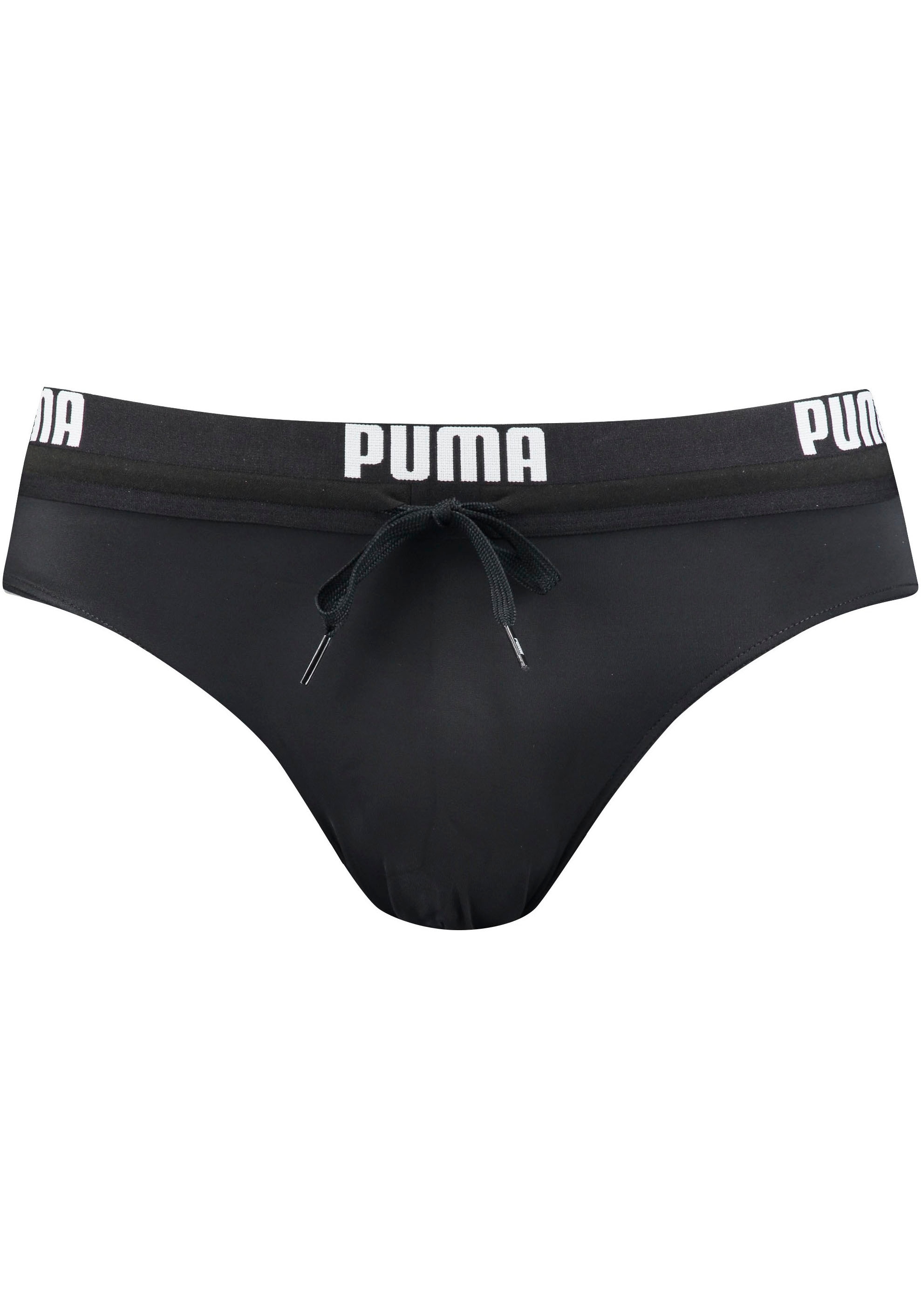 PUMA Badeslip »PUMA SWIM MEN LOGO SWIM BRIEF«, mit elastischem Logobund