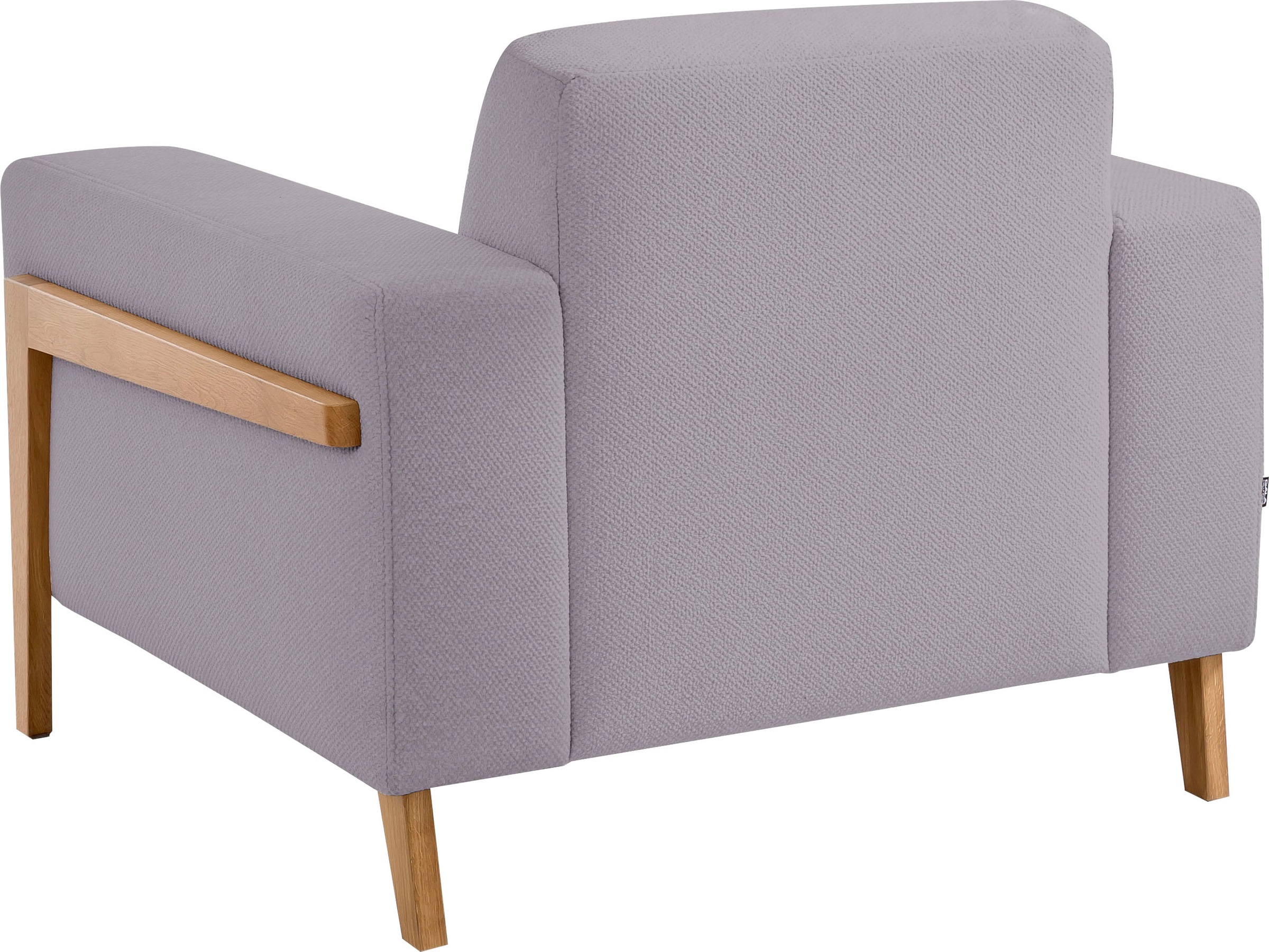 exxpo - sofa fashion Sessel »Starr, Loungesessel«, im Scandinavian Design, mit Massive Holzfüsse, frei im Raum stellbar