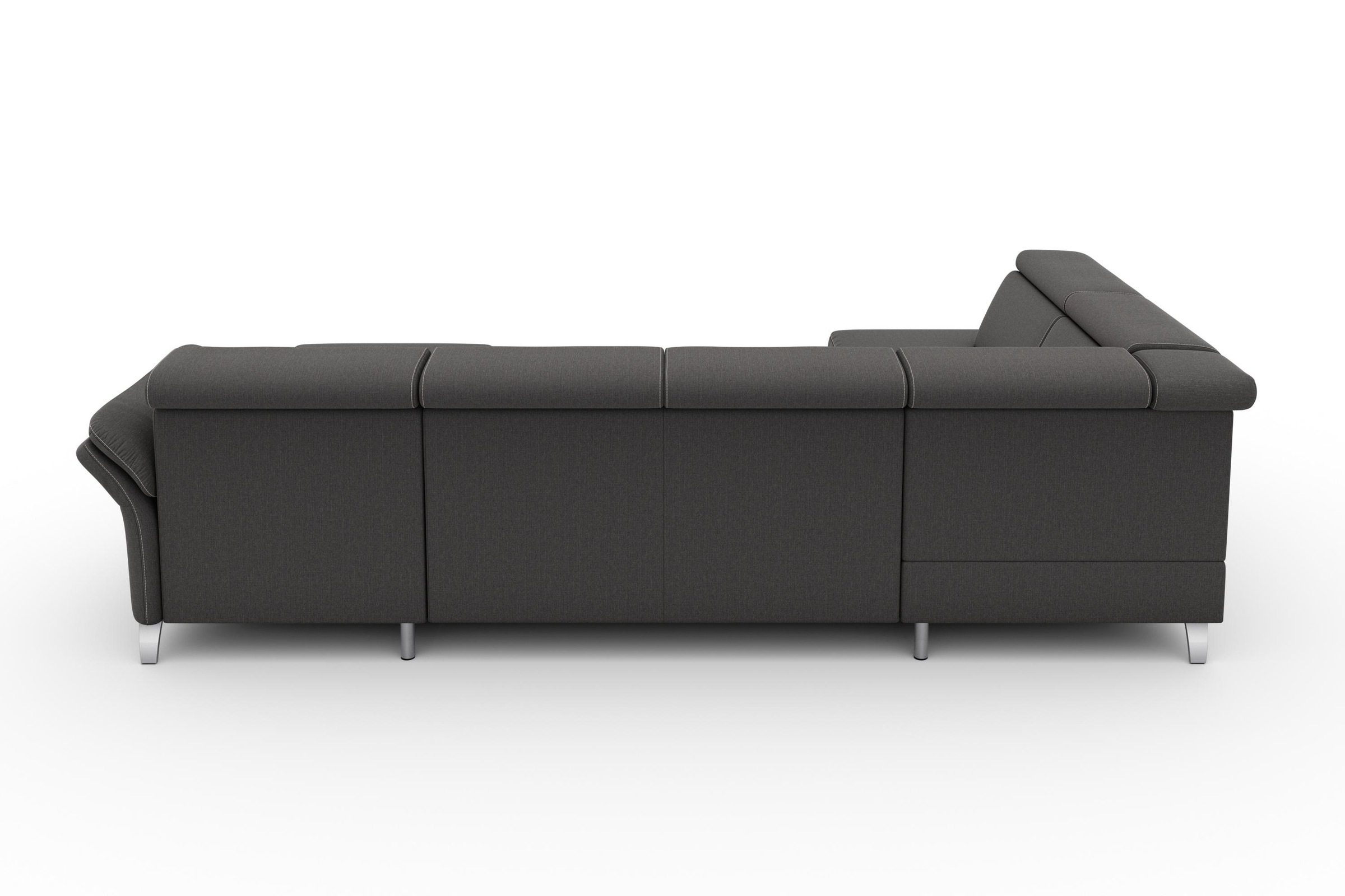 sit&more Wohnlandschaft »Vincenzo U-Form«, inklusive Kopfteilverstellung, wahlweise mit Bettfunktion, Bettkasten