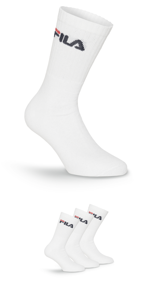 Fila Tennissocken, (3er Pack), mit verstärkten Belastungszonen