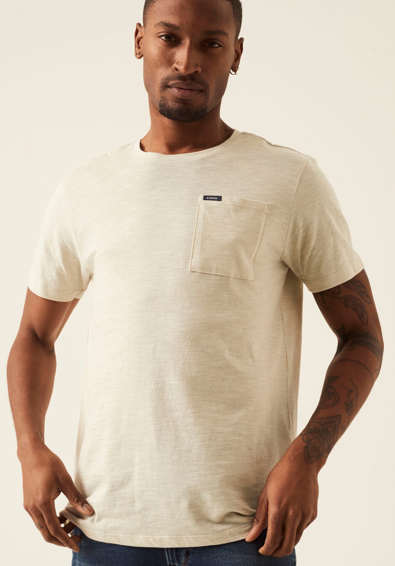 Garcia T-Shirt, (1 Acheter Mode ligne mit Brusttasche confortablement en tlg.),