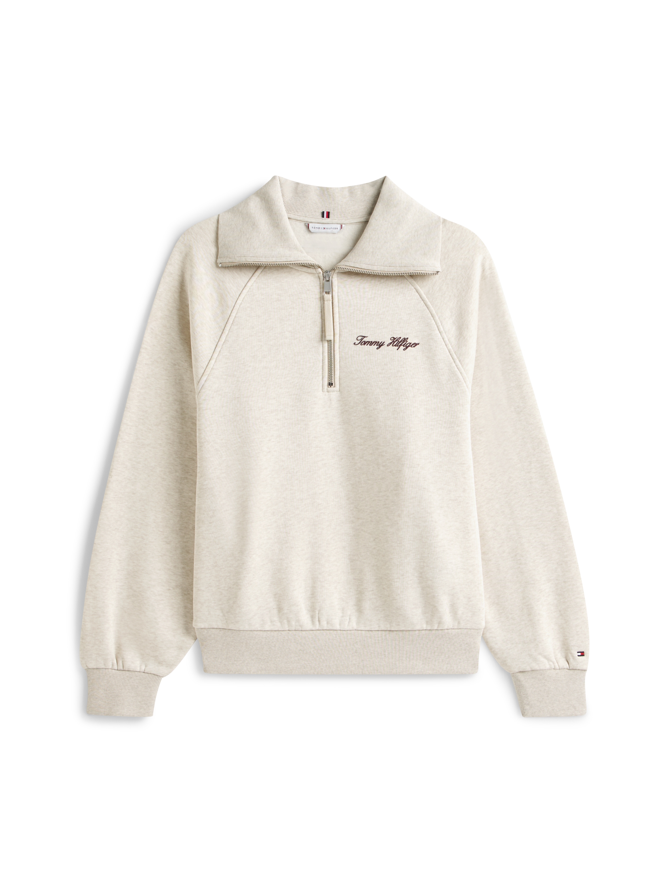 Tommy Hilfiger Curve Sweatshirt »CRV CLASSIC SCRIPT FLEECE 1/2ZIP«, in grossen Grössen