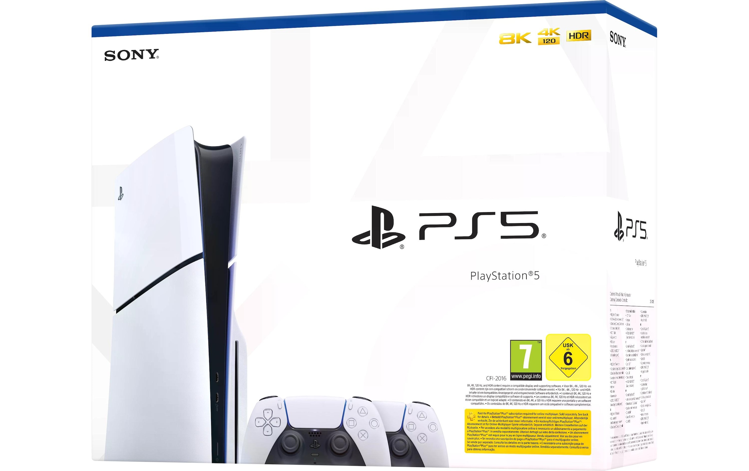 Sony Spielekonsole »PlayStation 5 Slim – Disc Edition 2x DualSense«