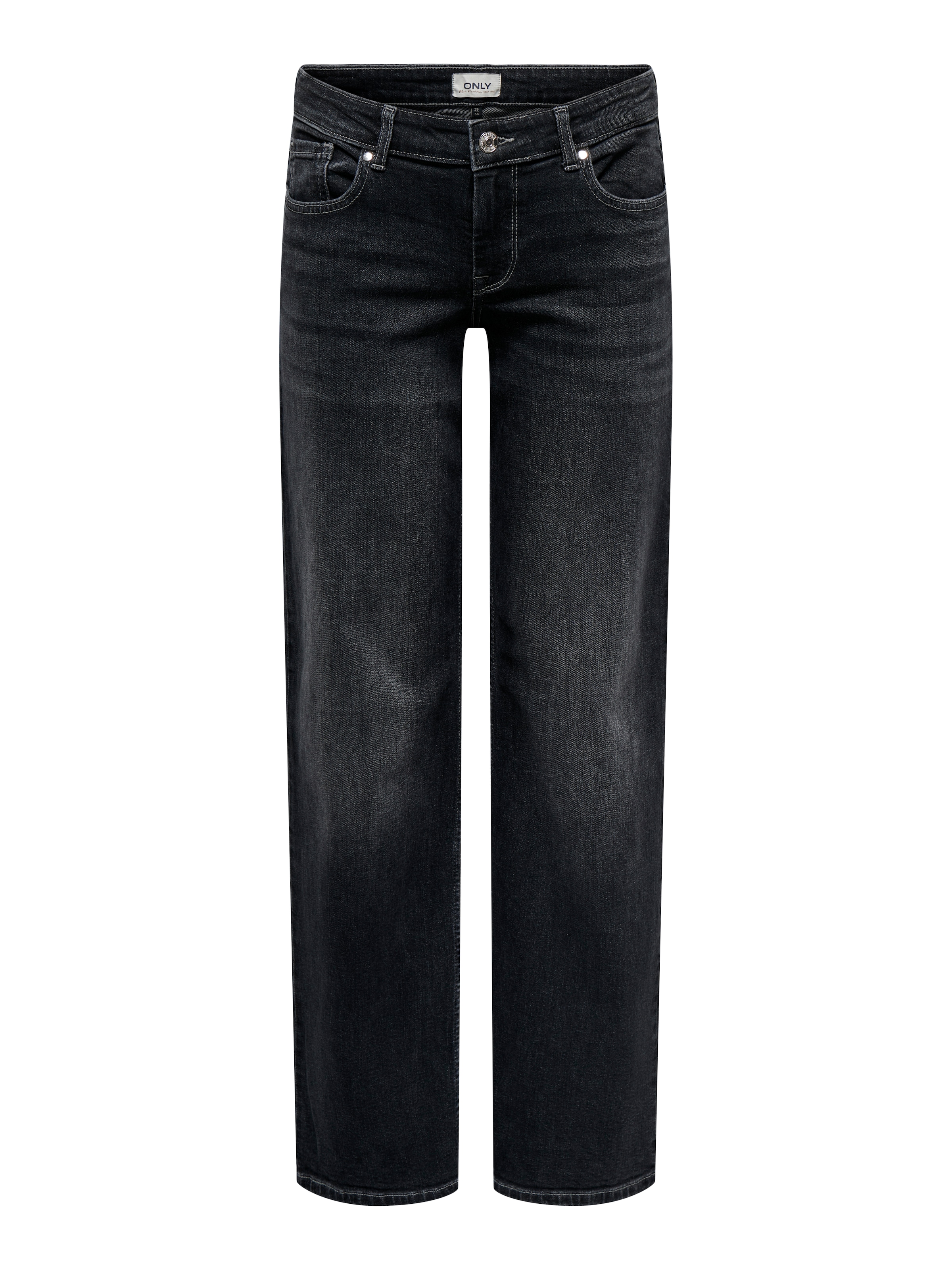 ONLY Straight-Jeans »ONLJUDY-O LW WIDE LEG DNM TAI850 NOOS« in dunkler Waschung, gerade Form, niedrige Leibhöhe