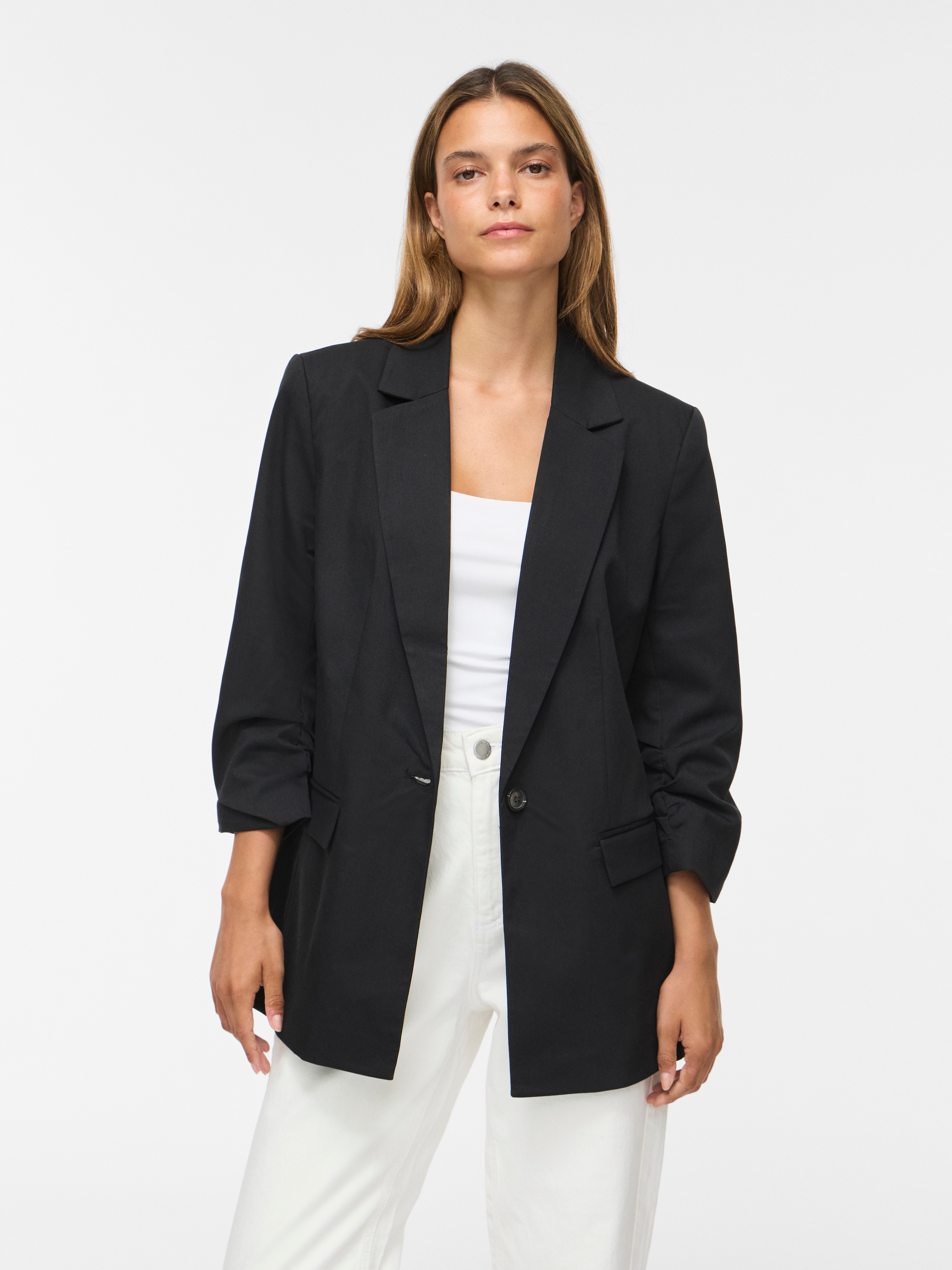 Image of Vila Longblazer "VITILDE 3/4 BLAZER - NOOS" Materialmix
