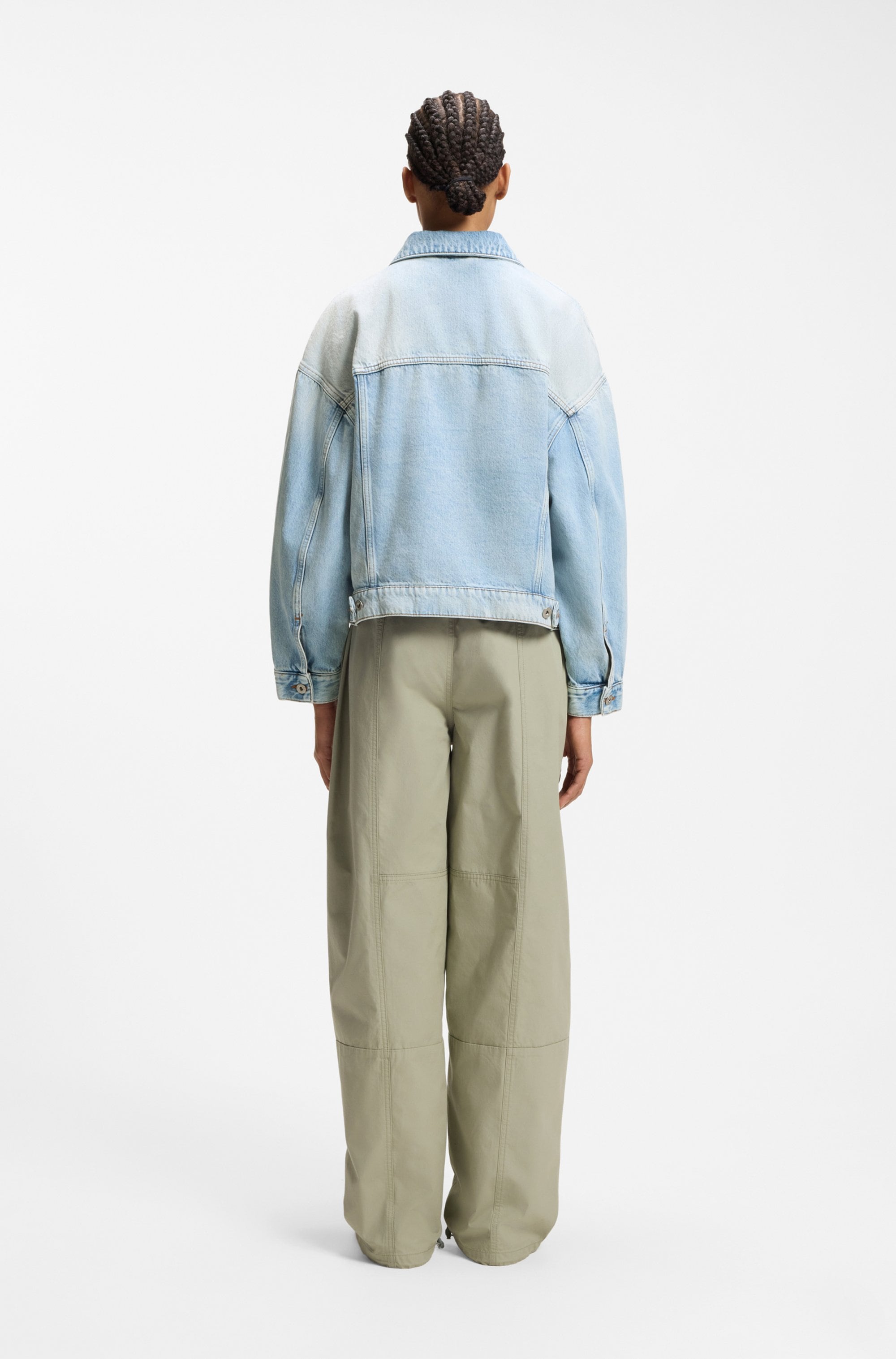 HUGO Blue Veste en jean »Lou« Boxy, leicht oversized