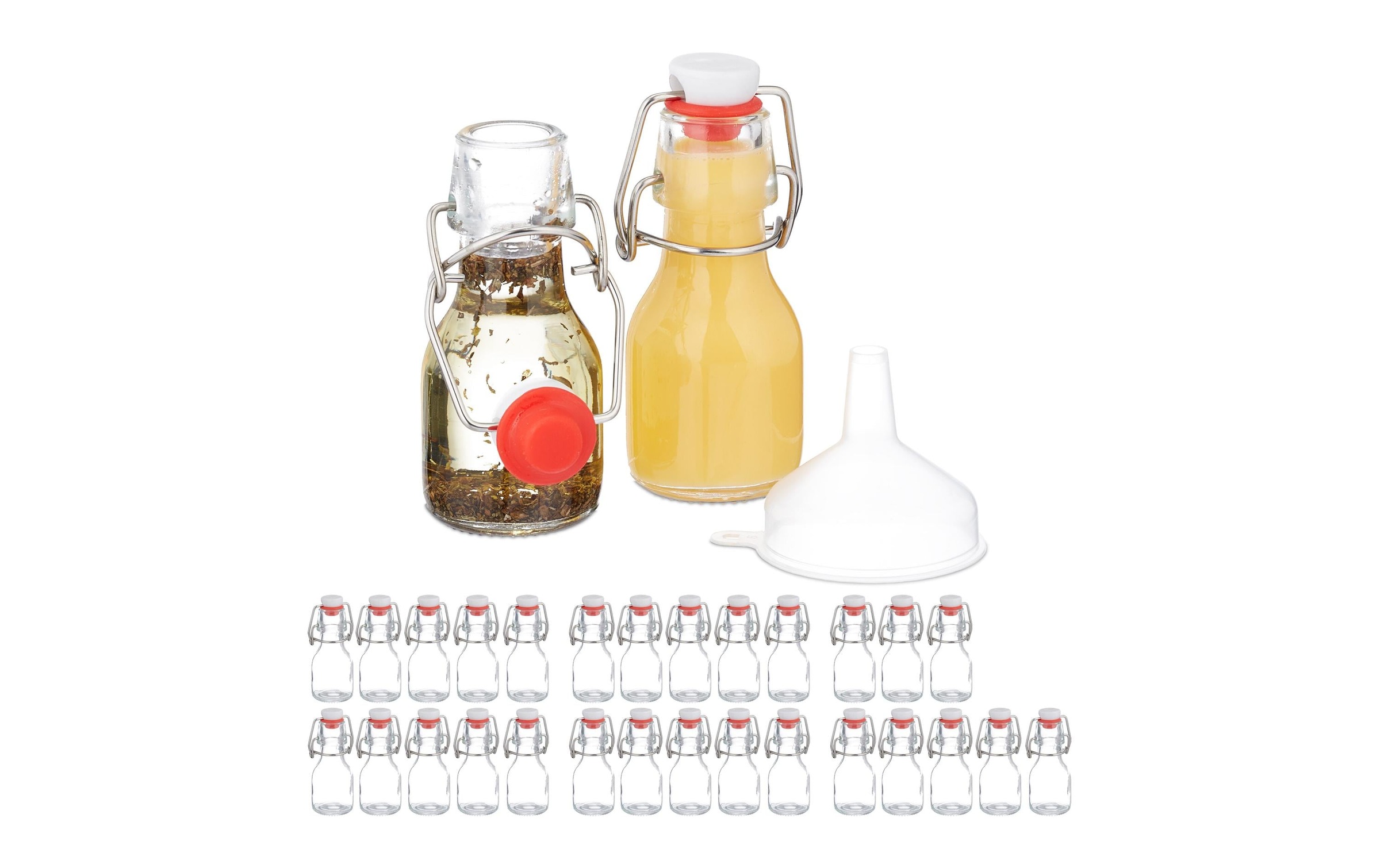 Image of relaxdays Vorratsglas "mit Bügelverschluss 30 Stück, 50 ml" 1 Stk. tlg.