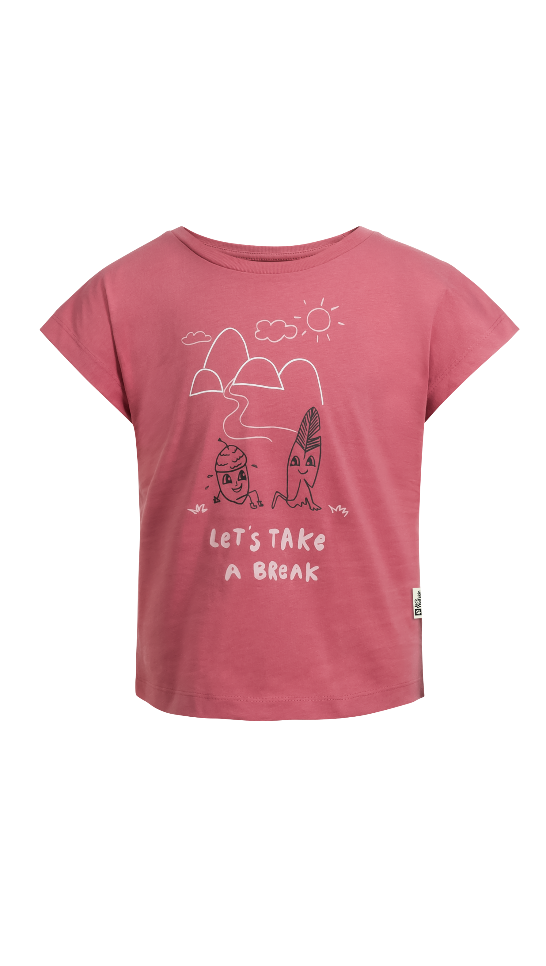 Jack Wolfskin T-Shirt »TAKE A BREAK T G«, für Mädchen mit einem süssen Aufdruck