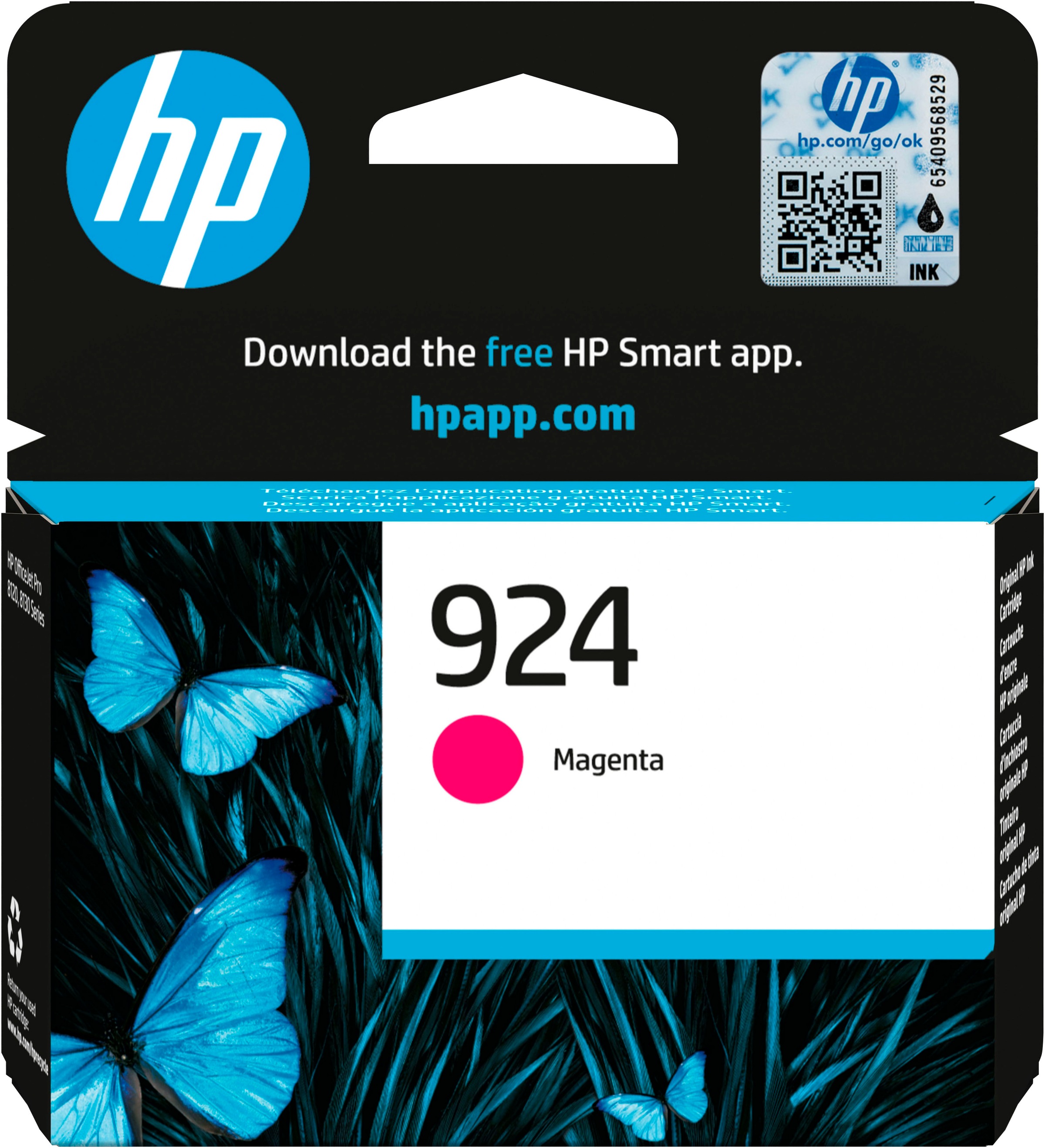 Image of HP Tintenpatrone "HP original Druckerpatrone 924 Magenta" 3 Probemonate gratis* drucken