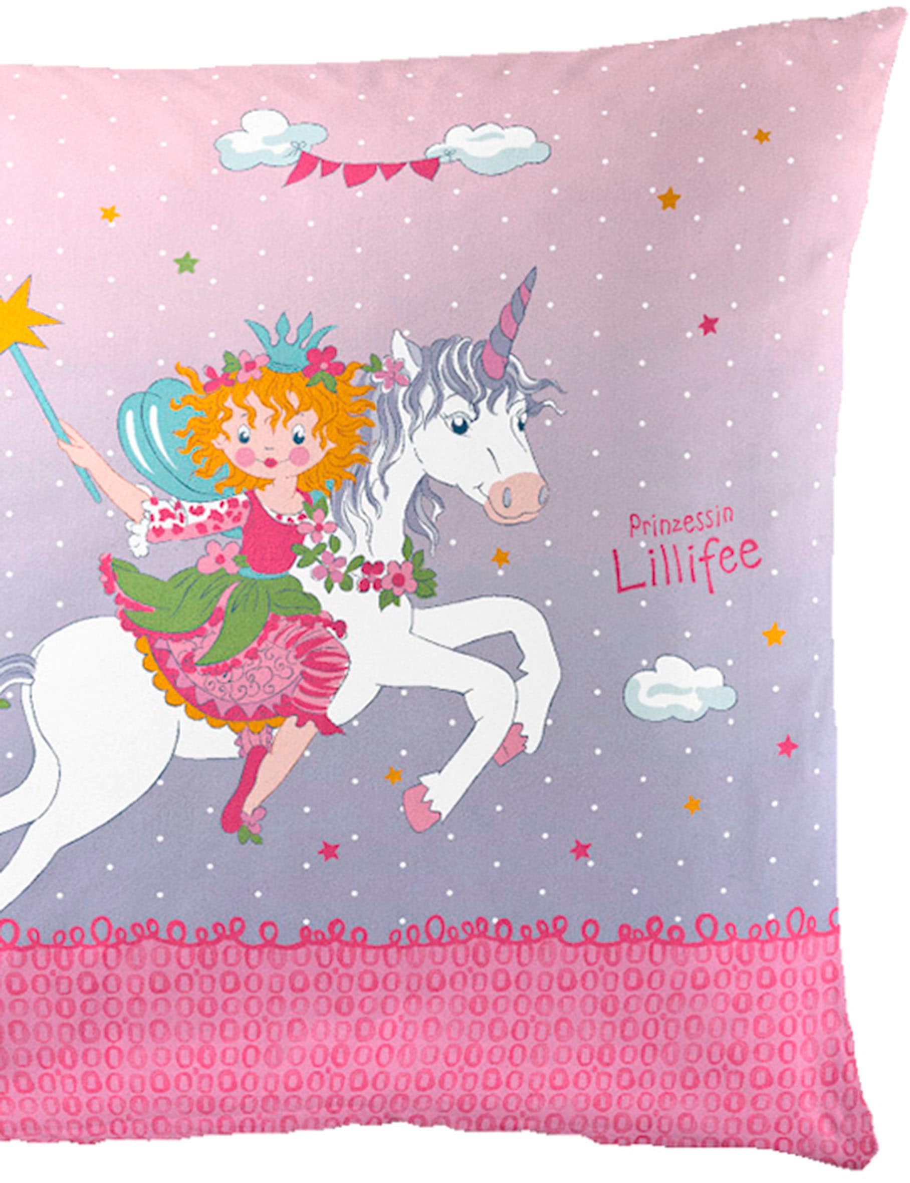 Prinzessin Lillifee Kinderbettwäsche »Einhorn«, Renforce, 100 % Baumwolle, Lillifee, pflegeleicht
