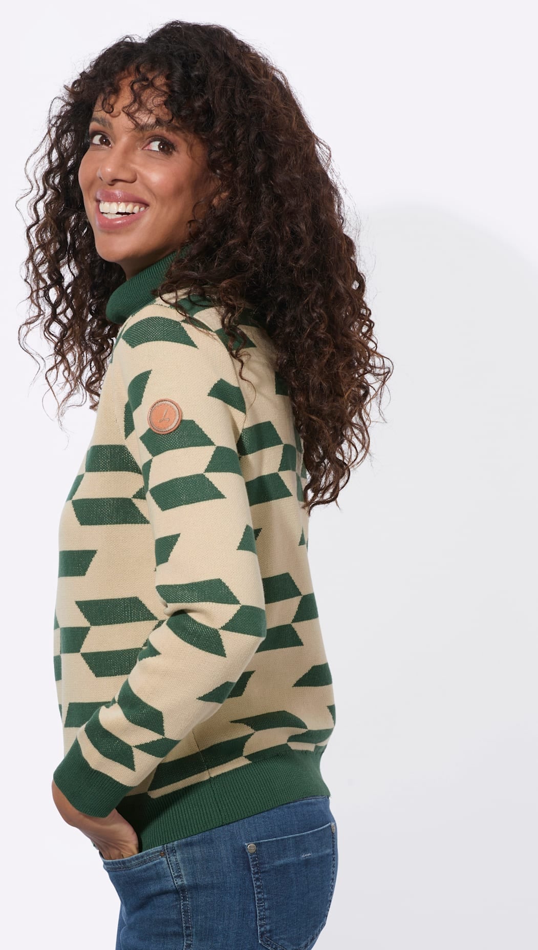 Casual Looks Pull à col roulé »Rollkragen-Pullover«
