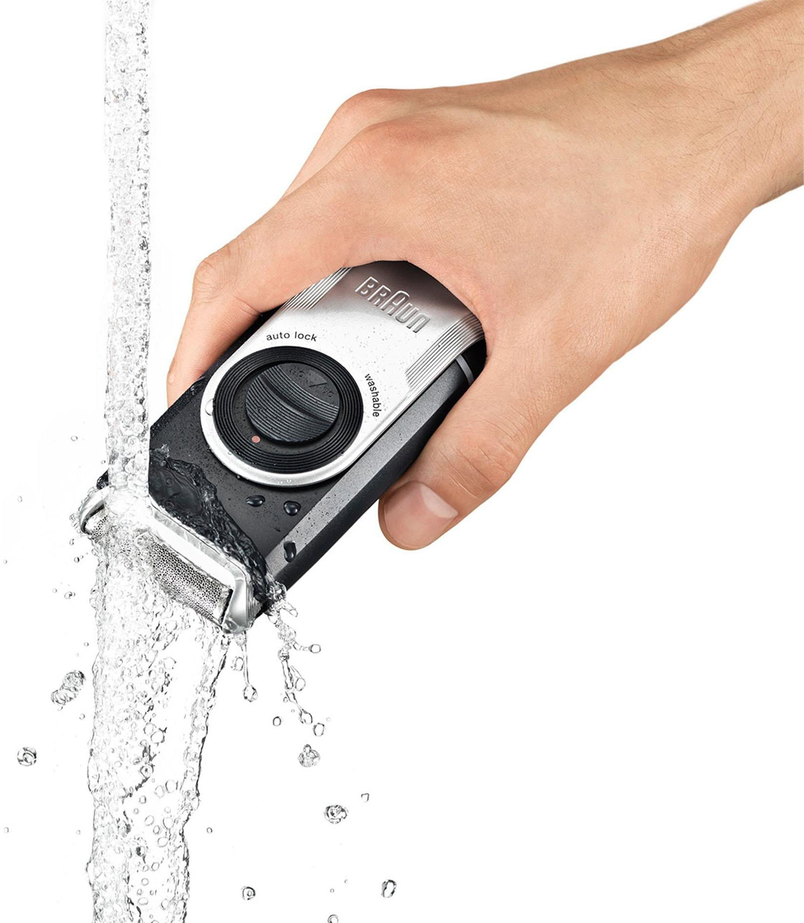 Braun %SALE! Reiserasierer PocketGo Elektrorasierer im MobileShave Langhaartrimmer, »M90«,