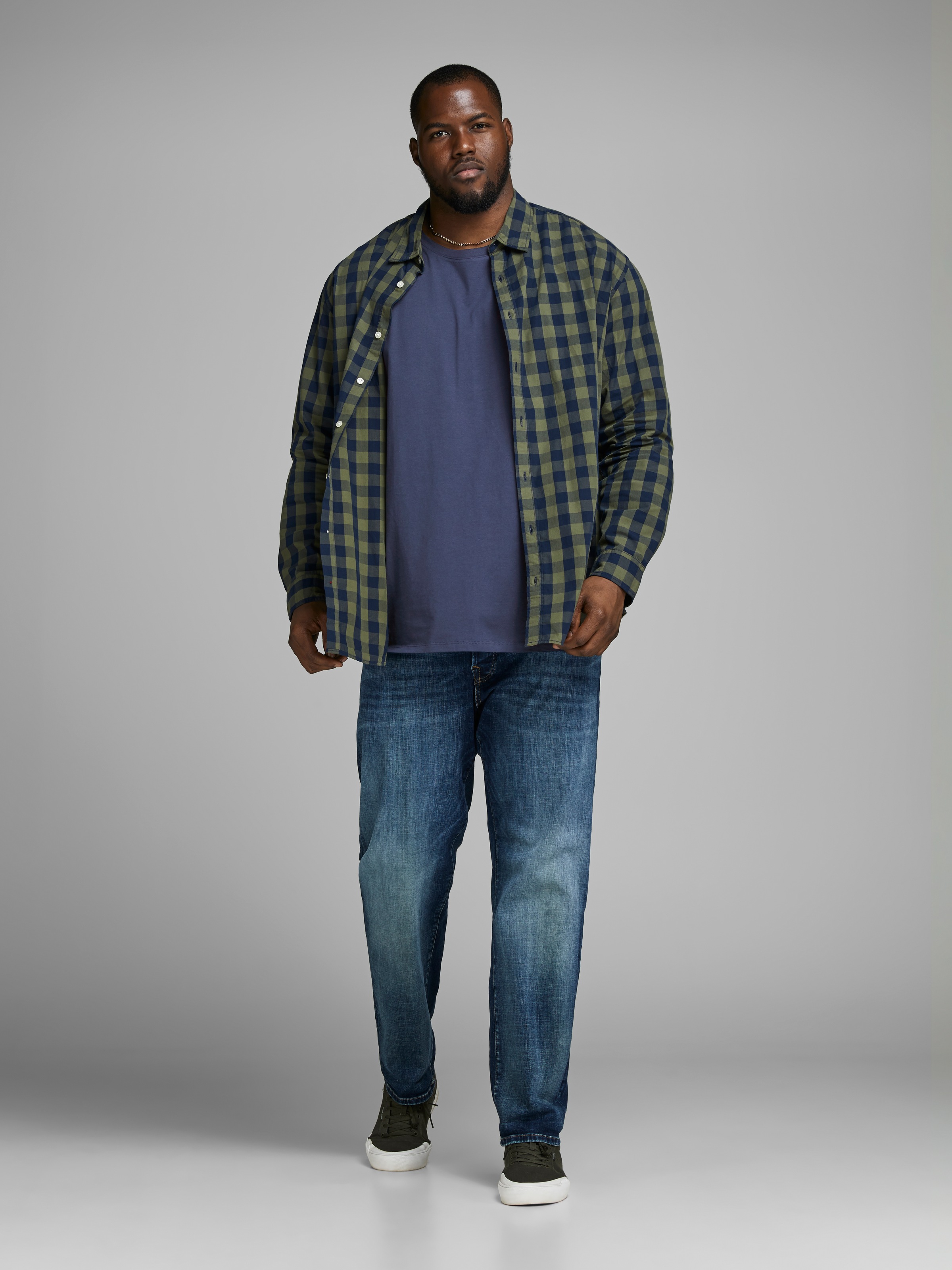 Jack & Jones PlusSize Rundhalsshirt »JJEORGANIC BASIC TEE SS O-NECK NOOS PLS«, mit Rundhalsausschnitt