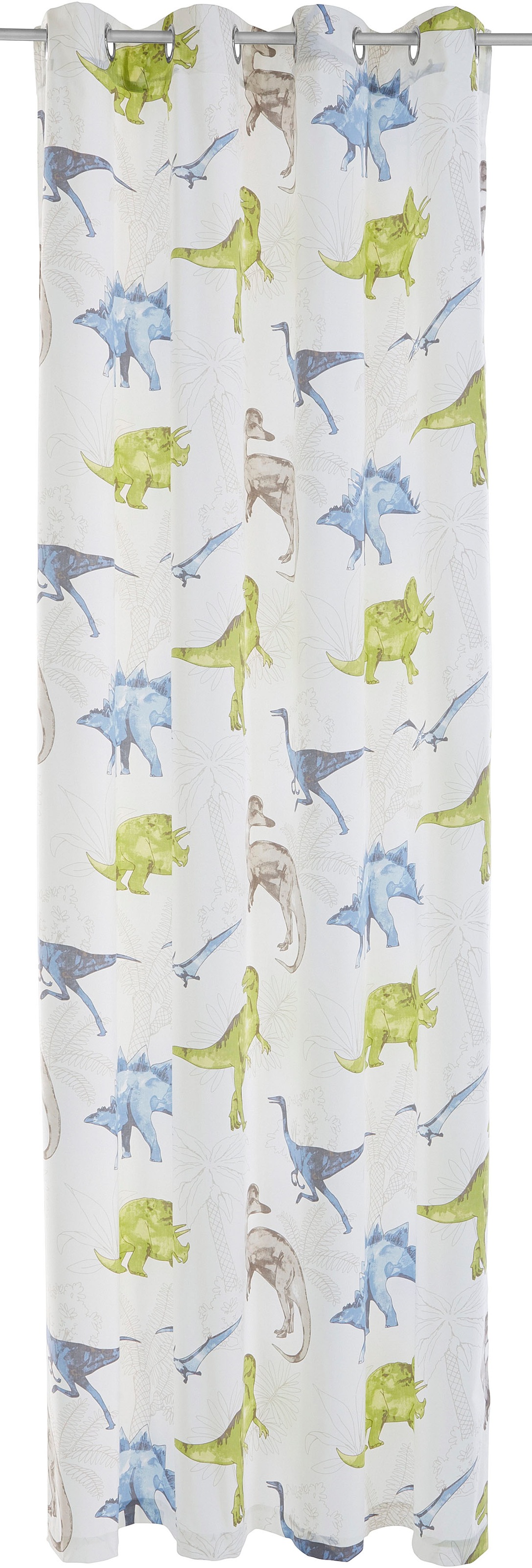 Image of Lüttenhütt Gardine »Dino«, (1 St.), nachhaltige Kindergardine, halbtransparent, bedruckt, verschiedene Grössen bei Ackermann Versand Schweiz