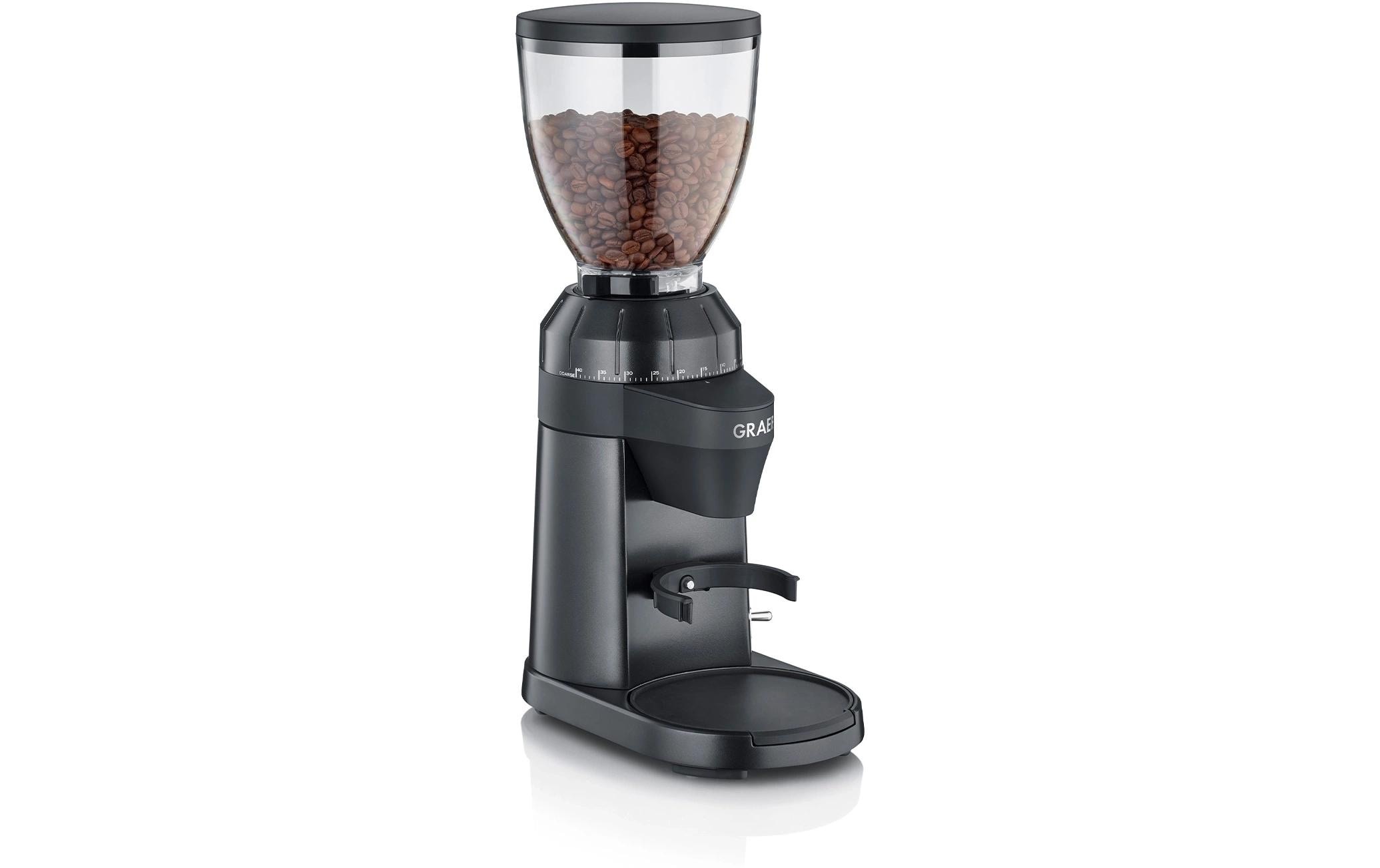 Graef Kaffeemühle »CM8002 Schwarz matt«, 128 W, Kegelmahlwerk, Ausstattung: Display, Einstellbarer Mahlgrad