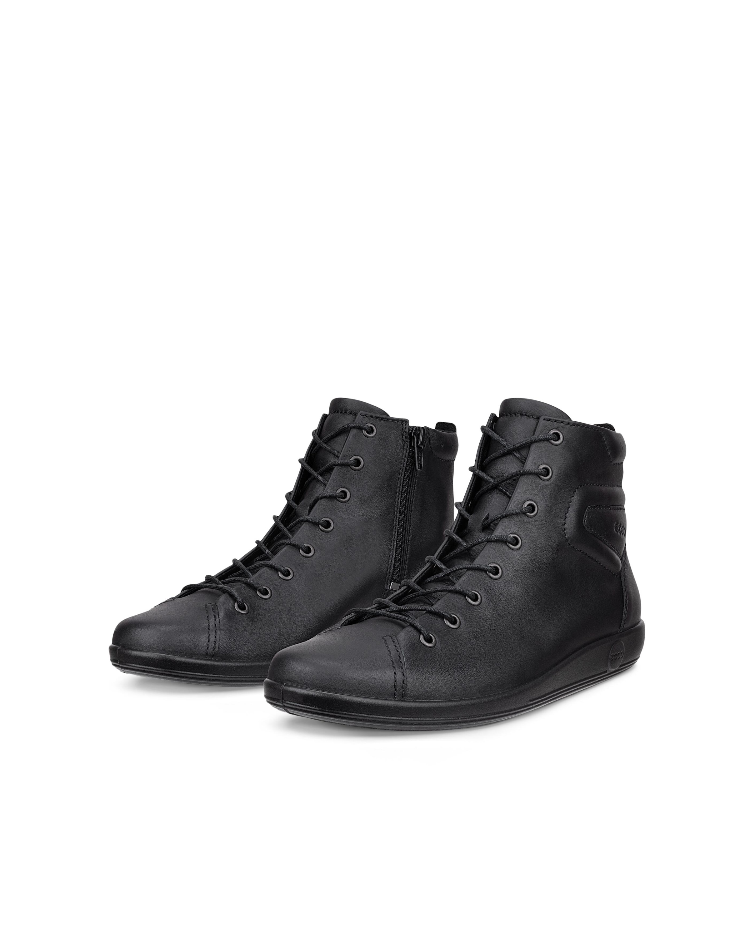 Image of Ecco Schnürboots "ECCO SOFT 2.0" Casual-Boots, Stiefelette, High Top-Sneaker mit Reissverschluss