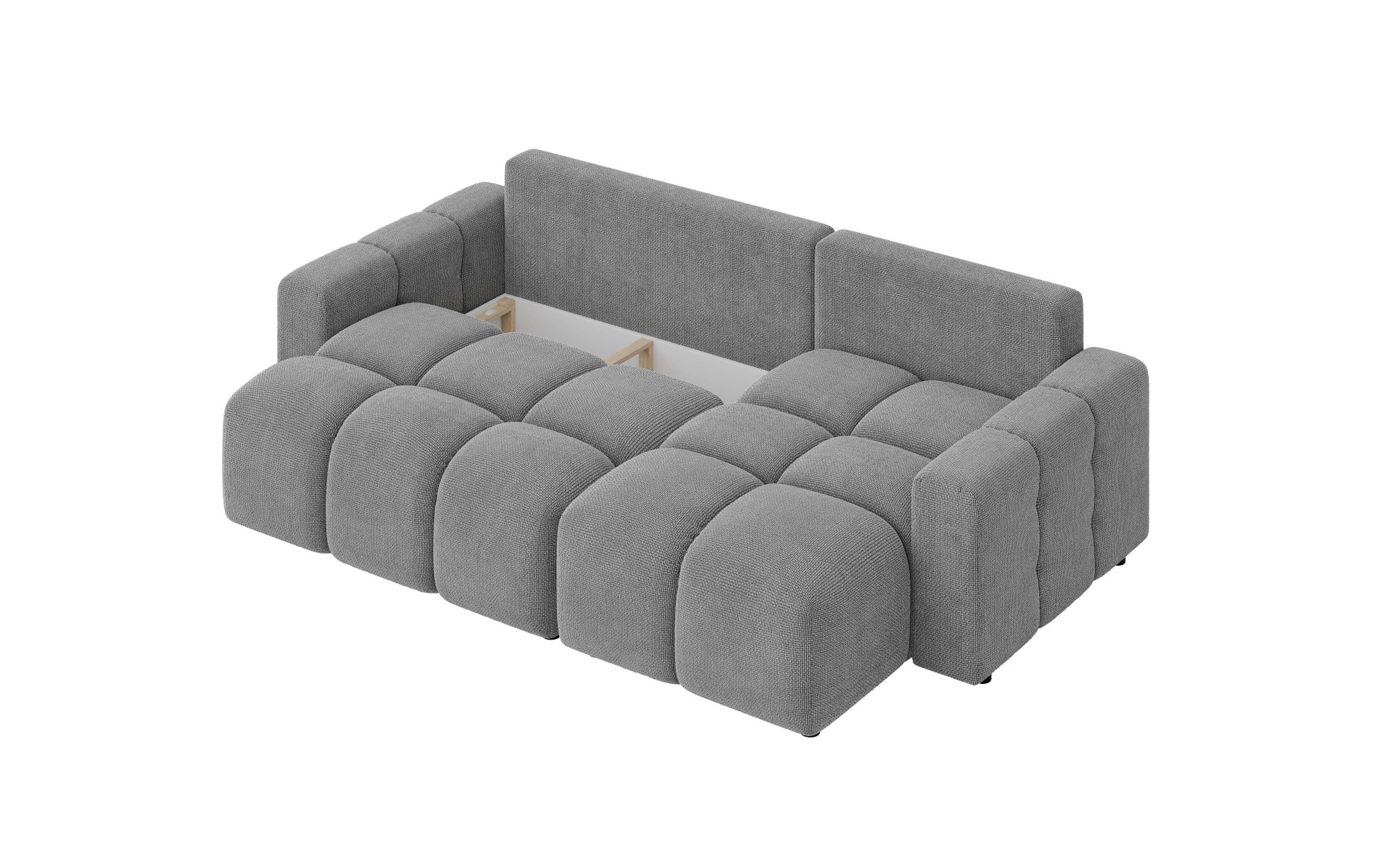 INOSIGN Ecksofa »FELICI, Schlafsofa 233cm, L-Form mit Recamiere beidseitig montierbar«, Designsofa mit Bettfunktion und Bettkasten, Masse B/T/H: 233/142/88 cm