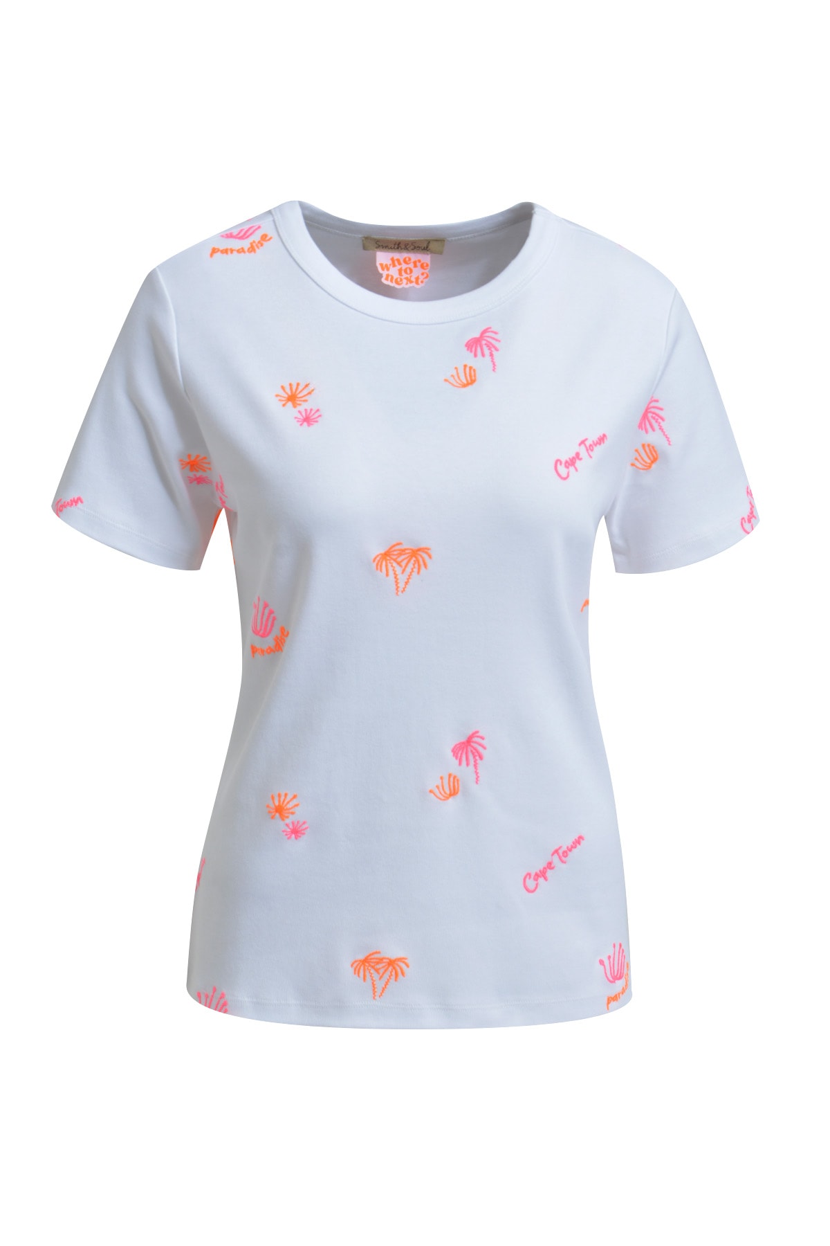 Image of Smith & Soul T-Shirt mit Stickereien