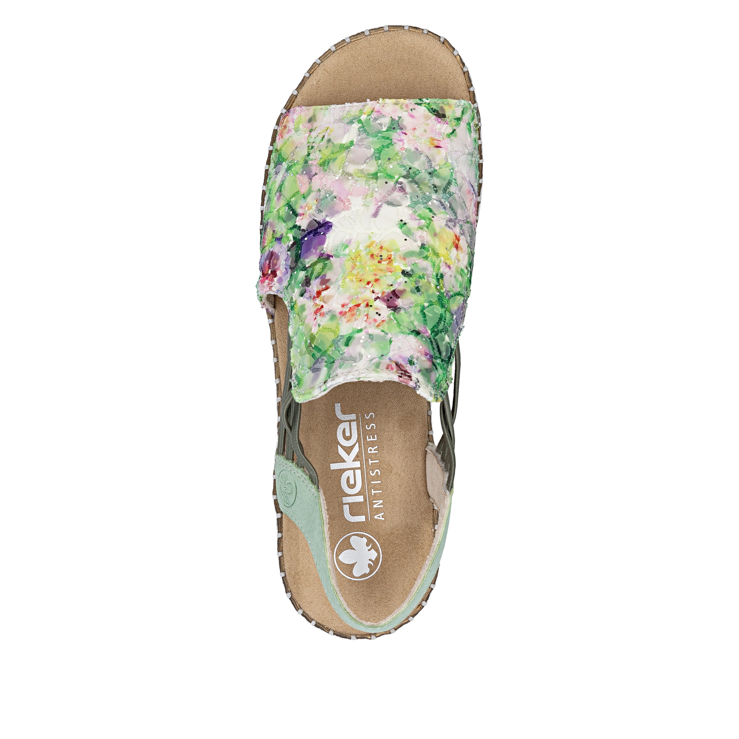 Rieker Sandale  Chaussure d'été, sandalette, talon compensé, look tendance