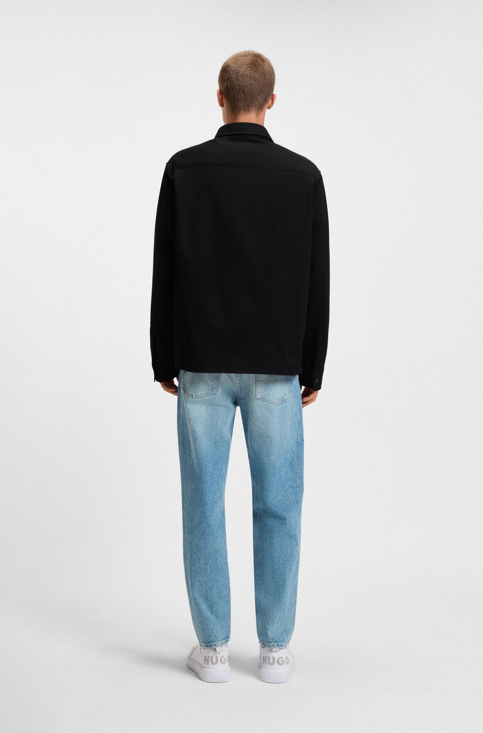 HUGO Blue Langarmhemd »Ekynone« mit Brusttaschen