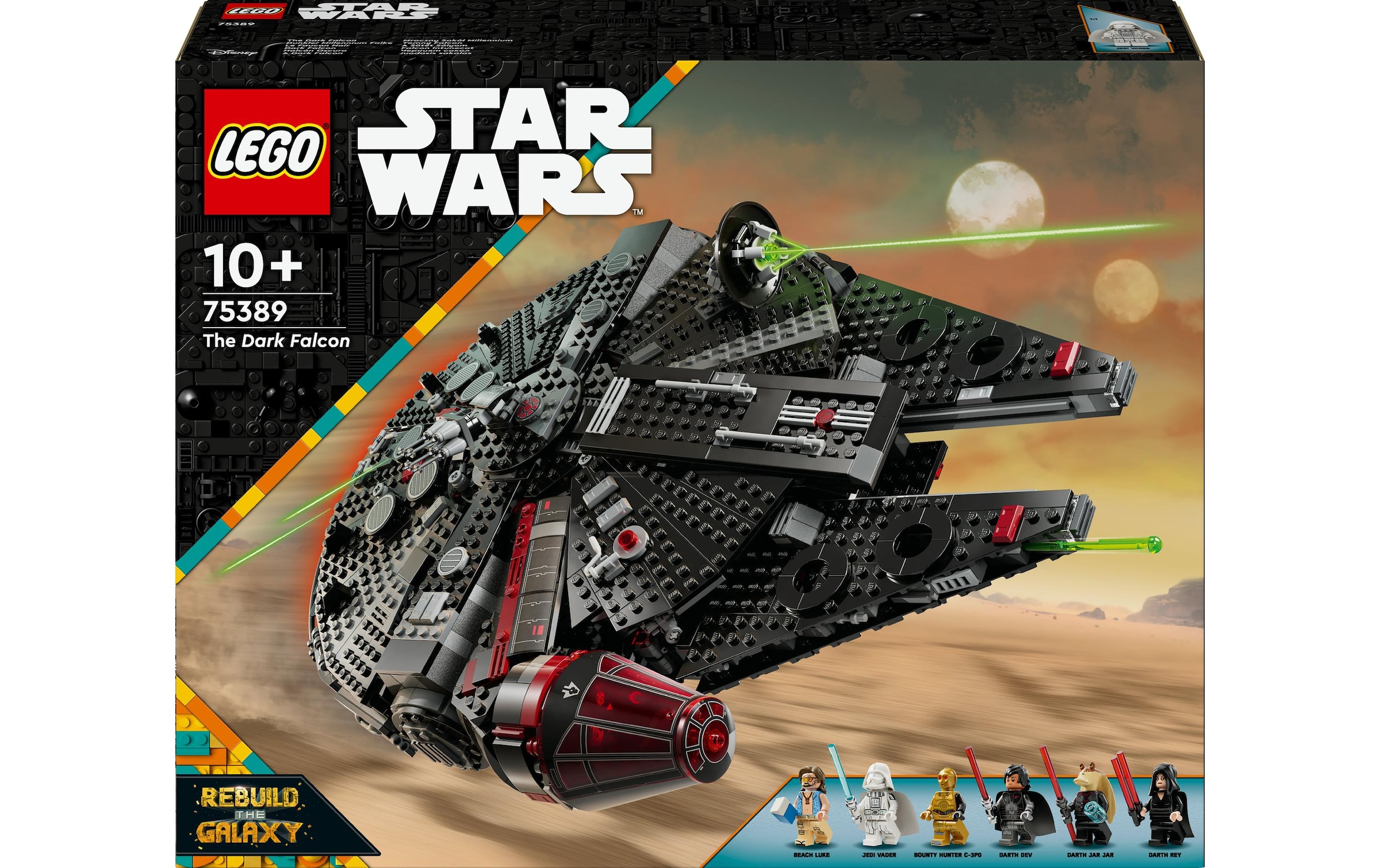 LEGO® Konstruktionsspielsteine »Star Wars Dunkler Millennium Falke 75389«, (1579 St.)