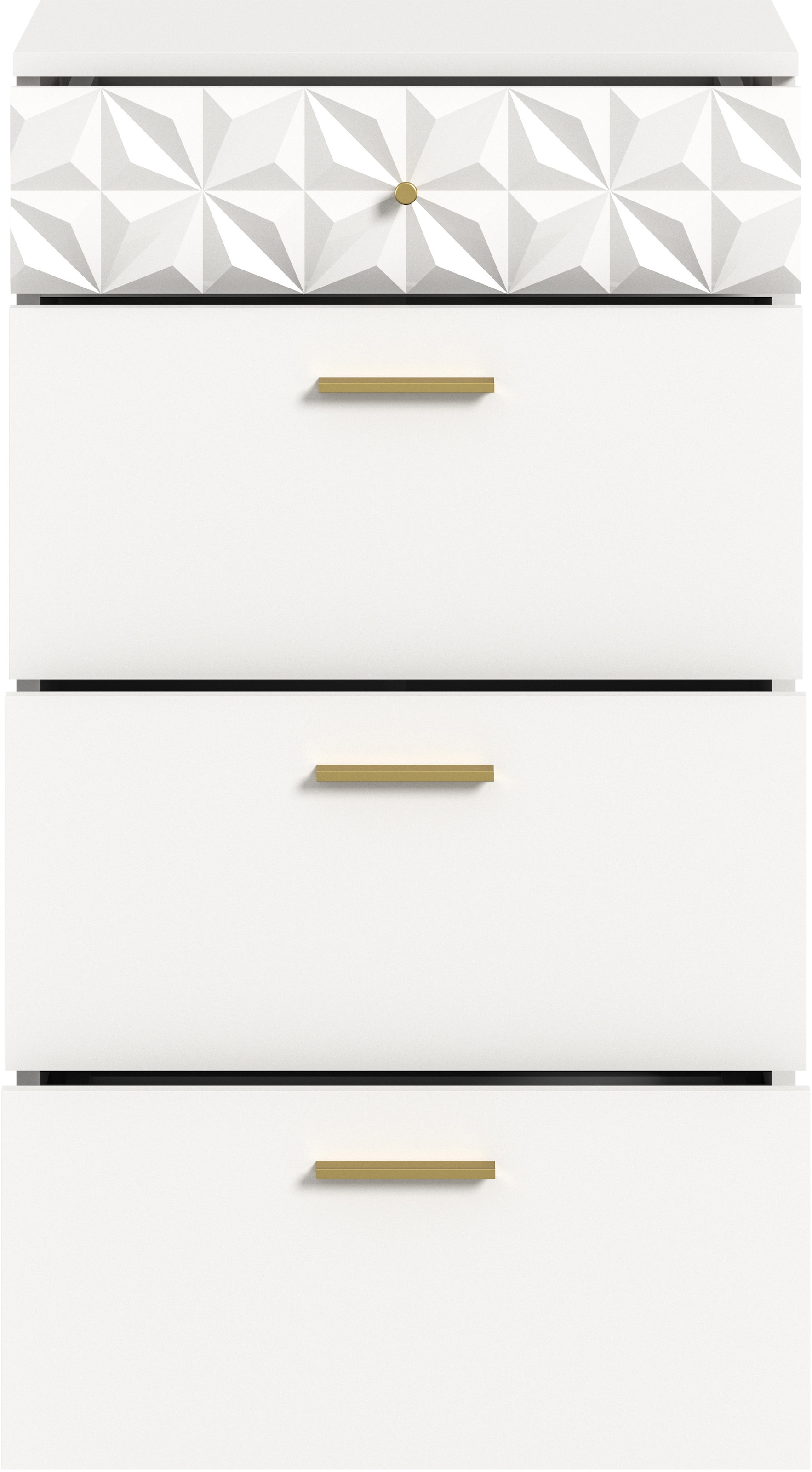 INOSIGN Kommode »Schubladenkommode mit 4 Schubkästen & Ornamentabsetzung«, Flur, Diele, Flurschrank, Schrank, Mehrzweckschrank, Schubladenschrank