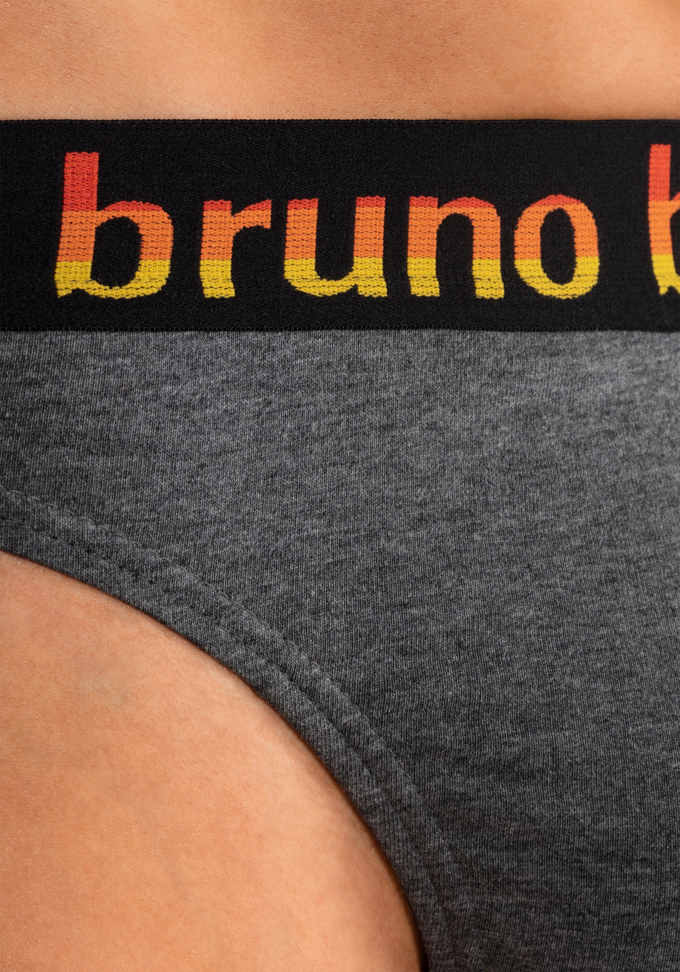 Bruno Banani String, auf (Packung, Webbund mit Logo Streifen St.), 5 versandkostenfrei