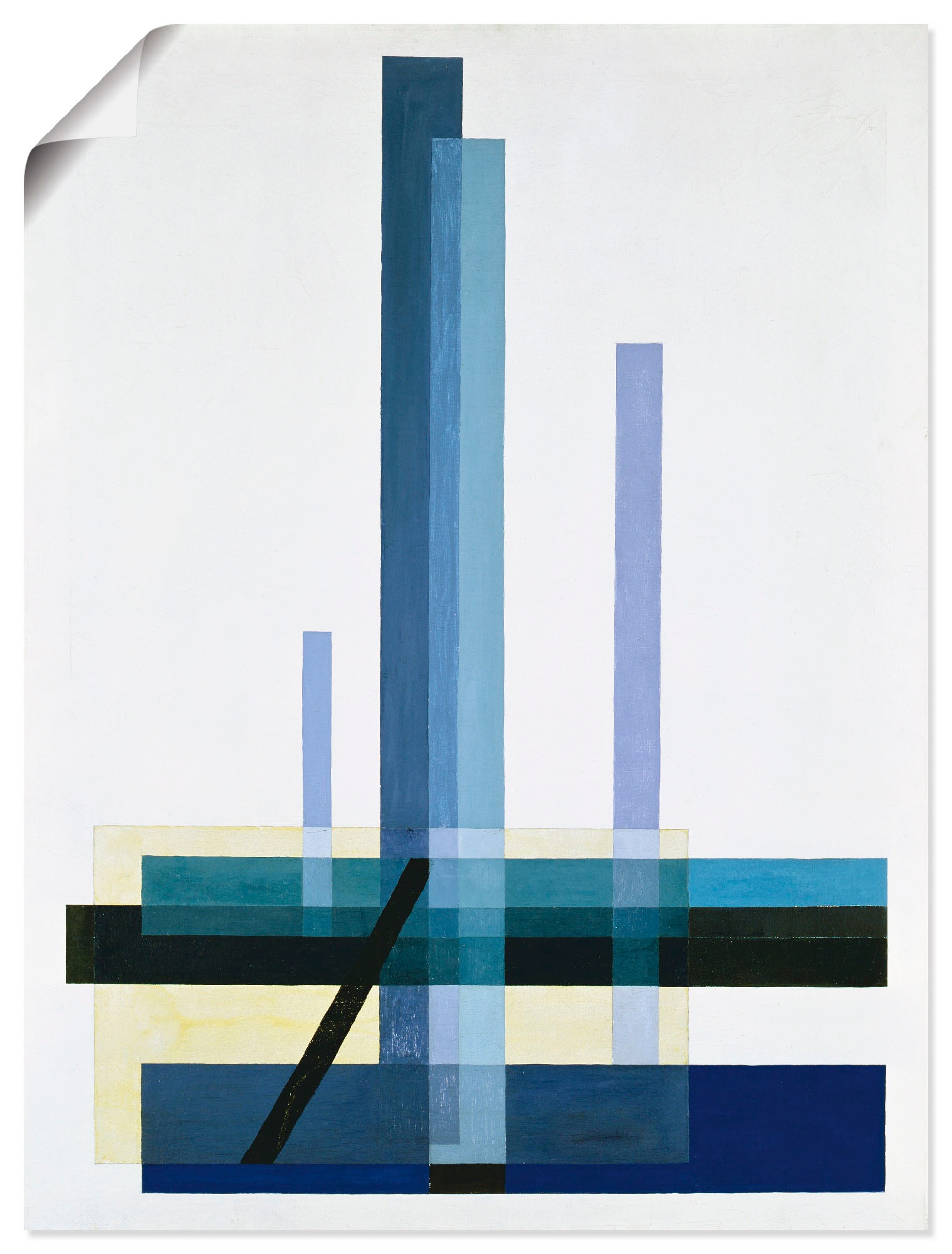 Image of Artland Wandbild »C XII Blaues Bild«, Muster, (1 St.), in vielen Grössen & Produktarten - Alubild / Outdoorbild für den Aussenbereich, Leinwandbild, Poster, Wandaufkleber / Wandtattoo auch für Badezimmer geeignet bei Ackermann Versand Schweiz