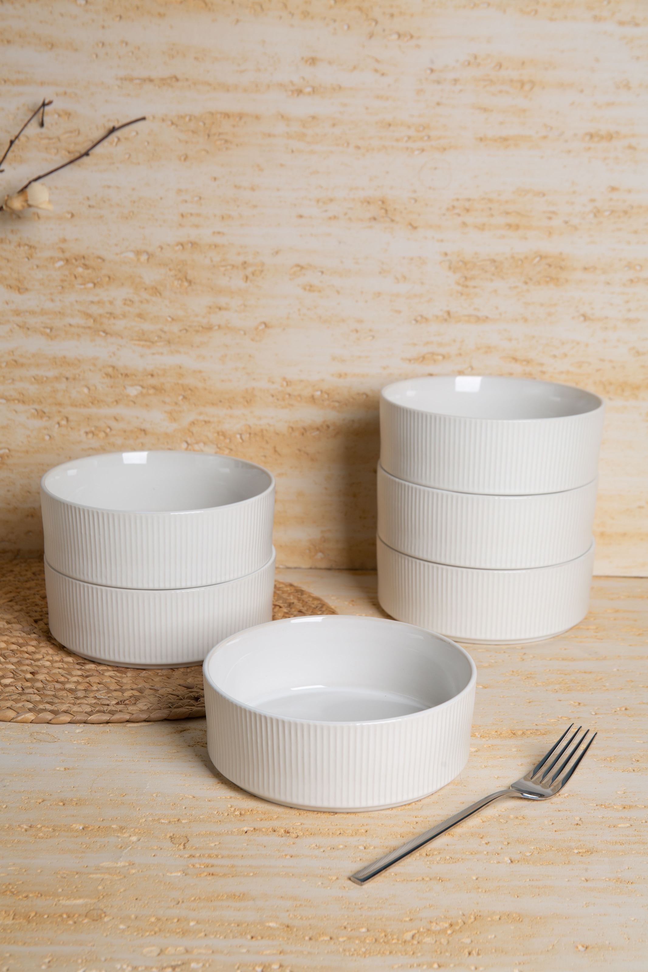 GOODproduct Geschirr-Set »Ylvii, aussen matt, innen reaktiv glasiert« spülmaschinenfest und mikrowellengeeignet