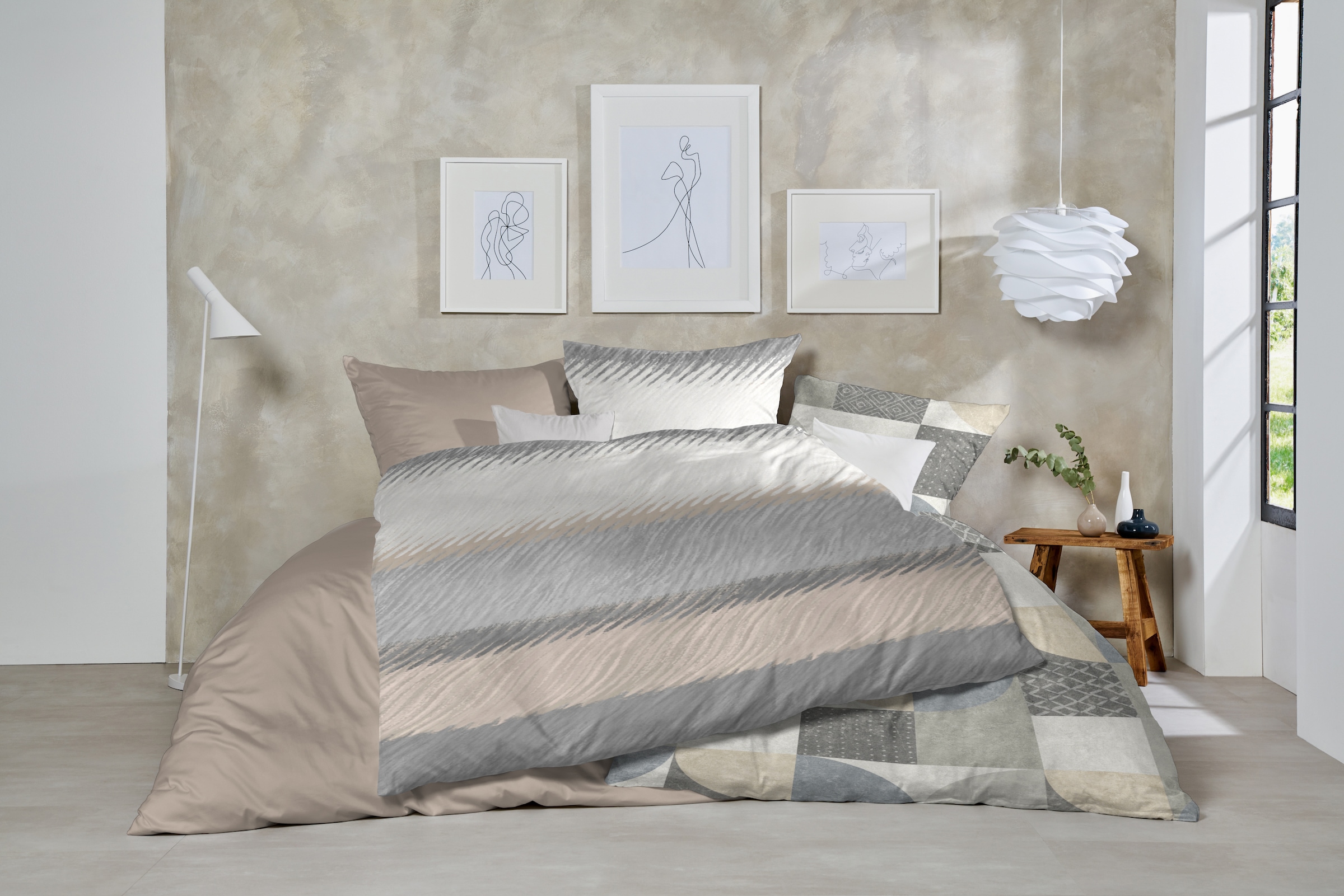 Primera Linge de lit »Feinbiber-Bettwäsche« 2 cuis doux comme du velours et naturellement en pur coton