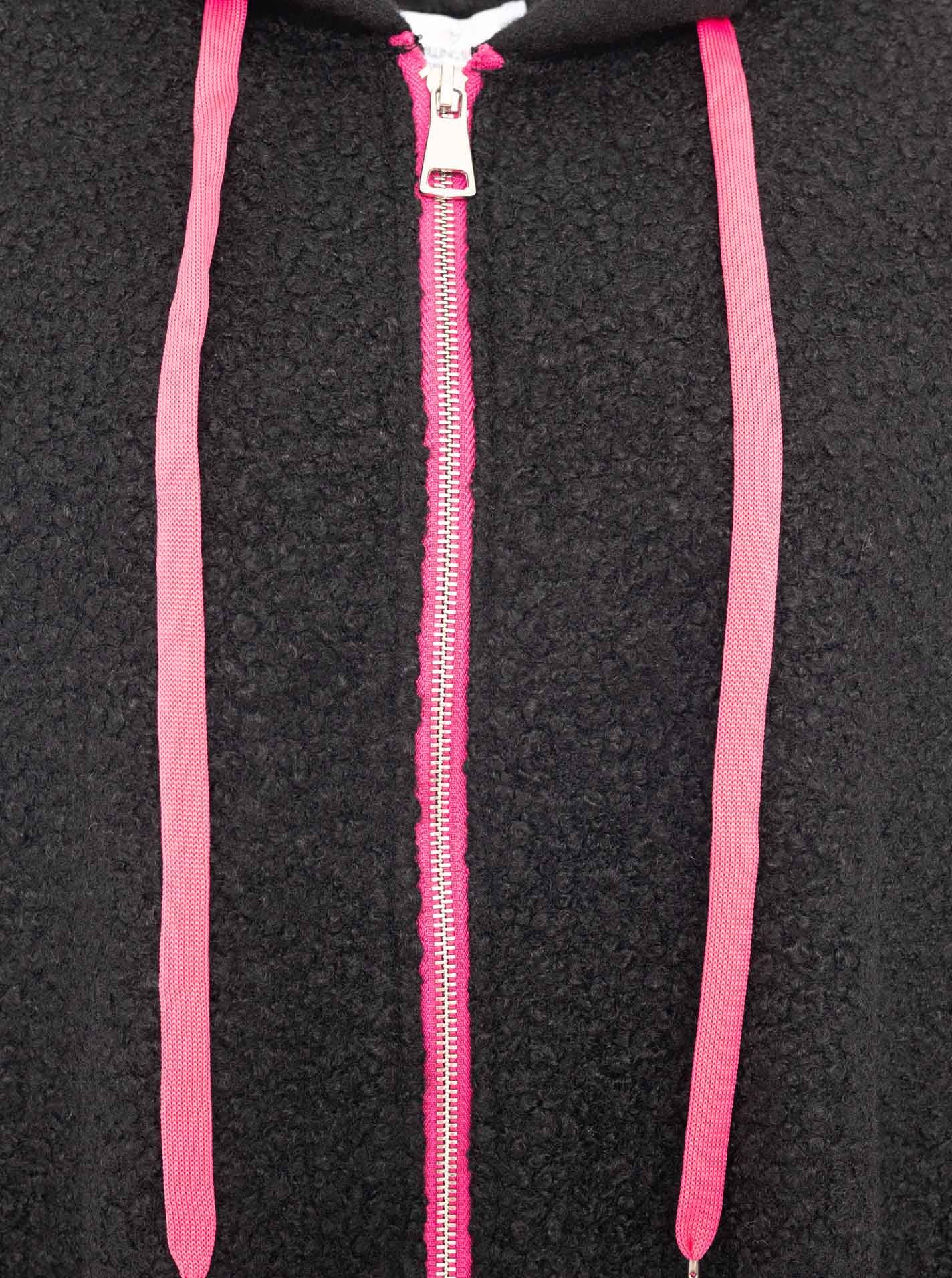 Zwillingsherz Manteau court »"Neon"« aus Teddystoff mit Kapuze, Reissverschluss und Taschen