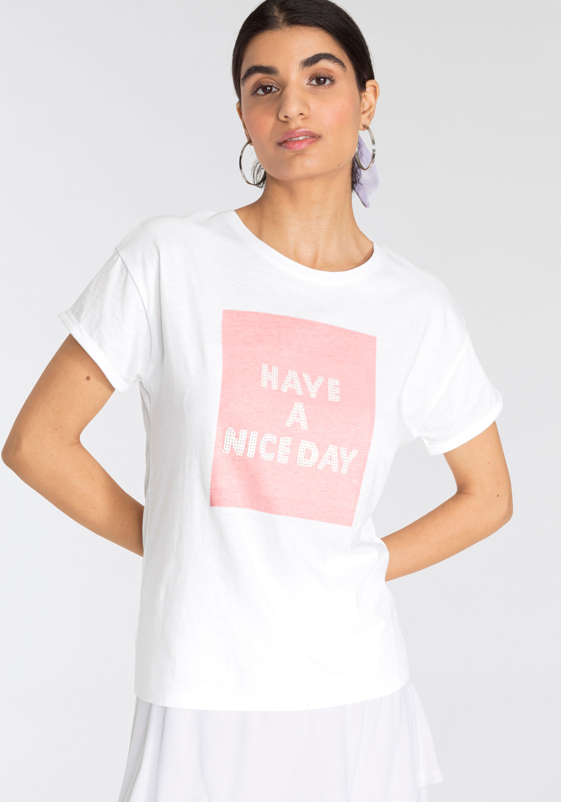 Image of AJC T-Shirt, mit trendiger Pailletten-Applikation bei Ackermann Versand Schweiz