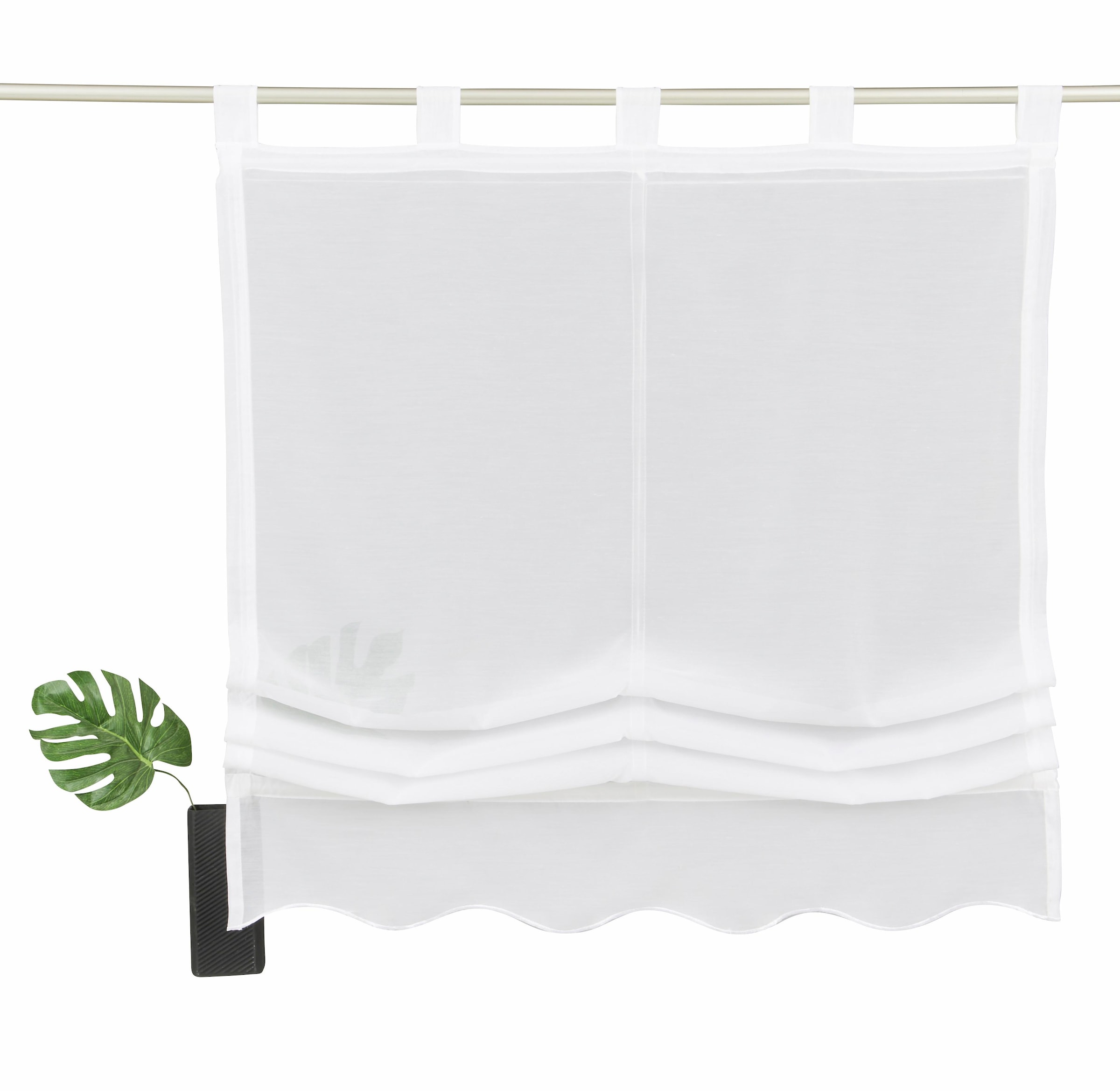 ♕ my home Raffrollo »Carpi«, mit Schlaufen, Transparent, Voile, Polyester  versandkostenfrei auf