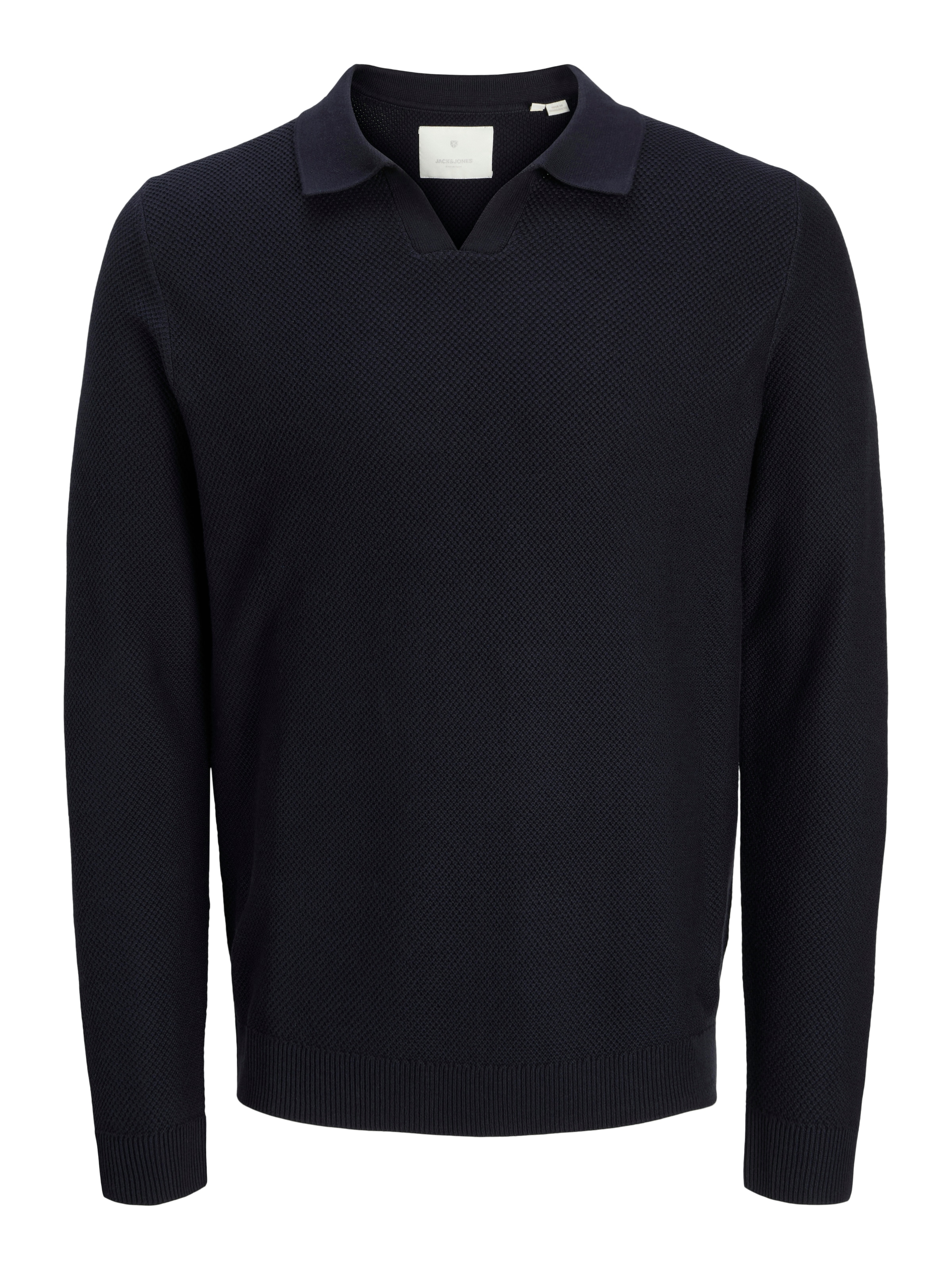 Jack & Jones Polokragenpullover »JPRBLAEASTON KNIT SPLIT NECK LS SN«