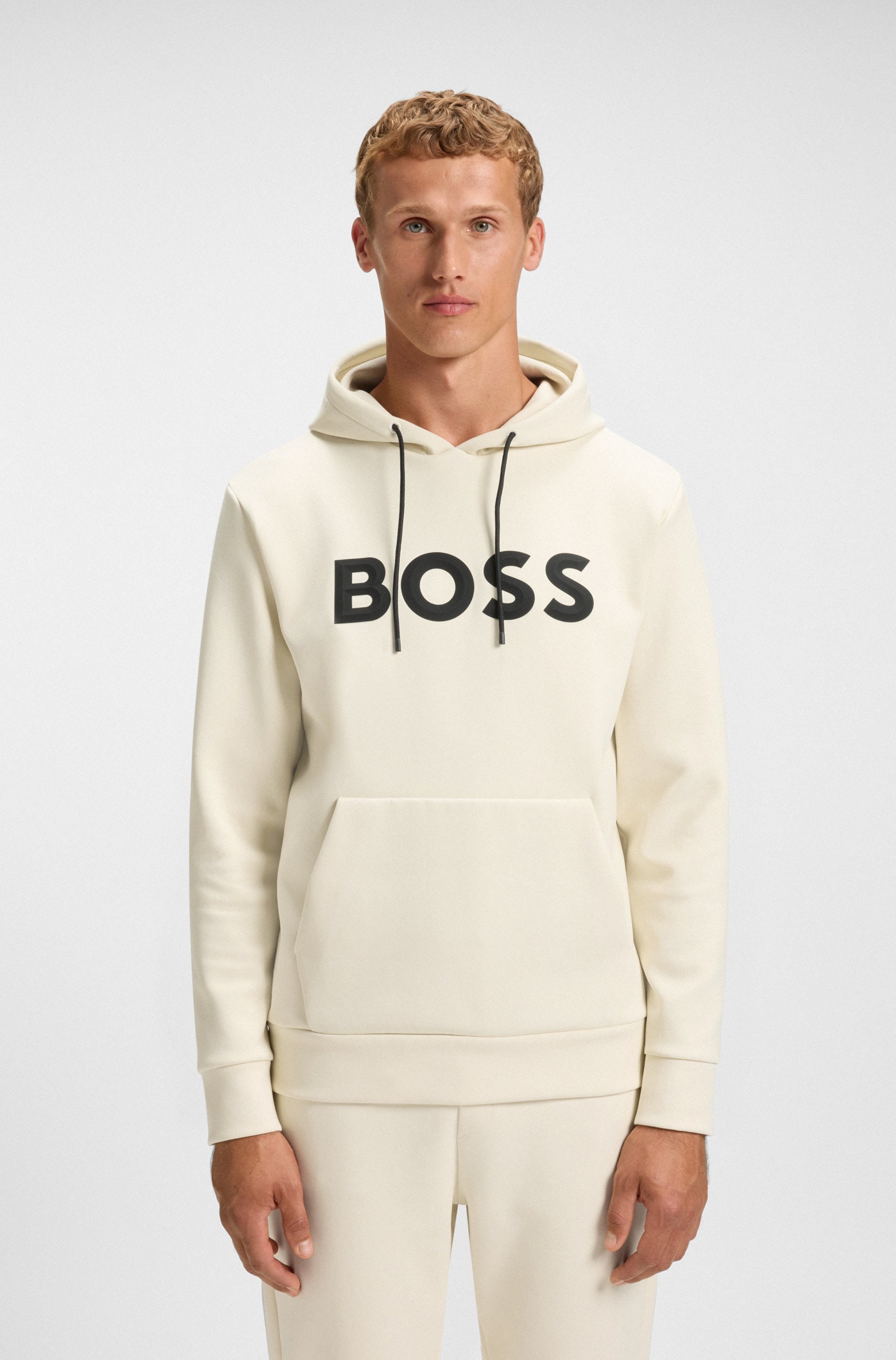 Image of BOSS GREEN Kapuzensweatshirt "Soody Zone", mit Kängurutasche, regular fit, Logodruck