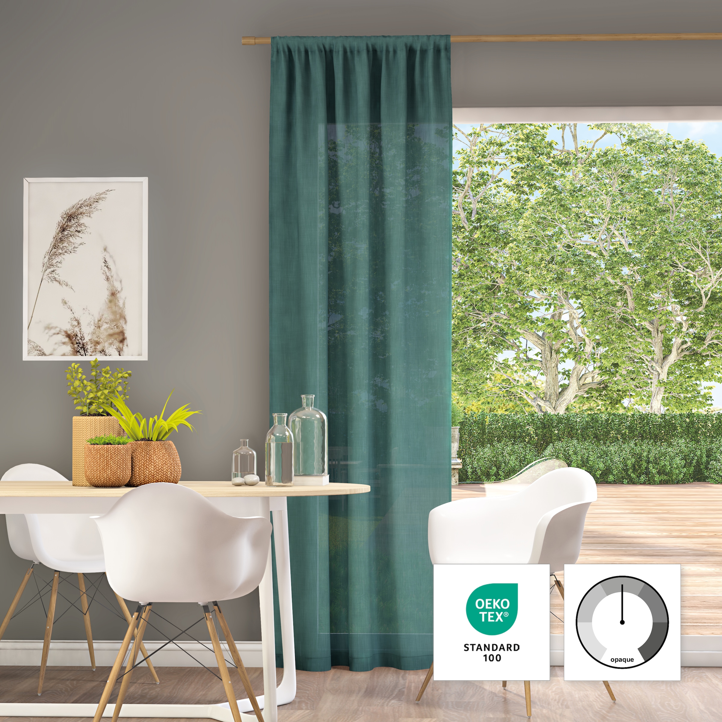 Neutex for you! Vorhang »Mara-ECO« Stangendurchzug 1 Stk. tlg.
