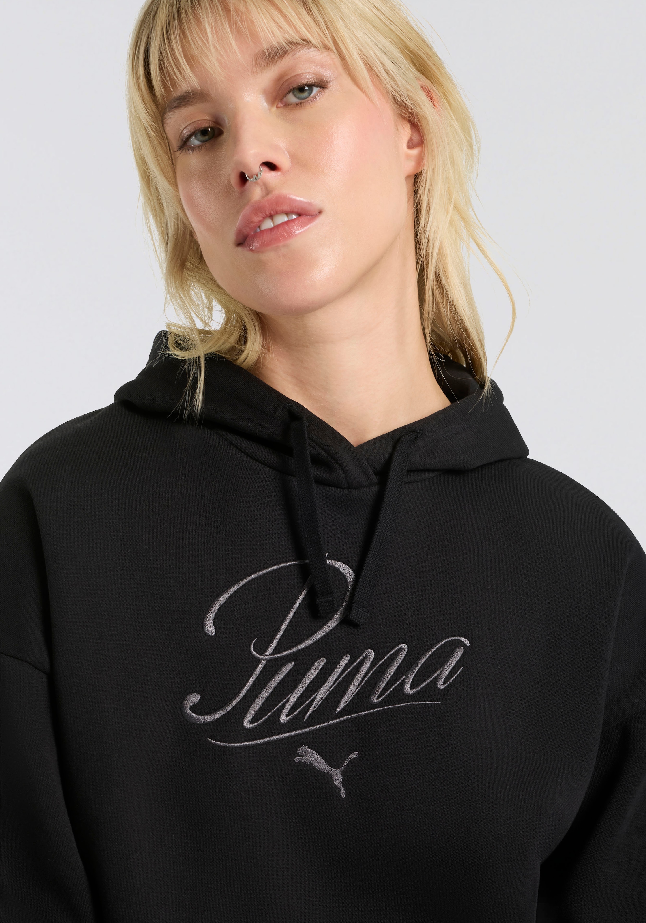 PUMA Kapuzensweatshirt »ESS SCRIPT COMFORT HOODIE FL«